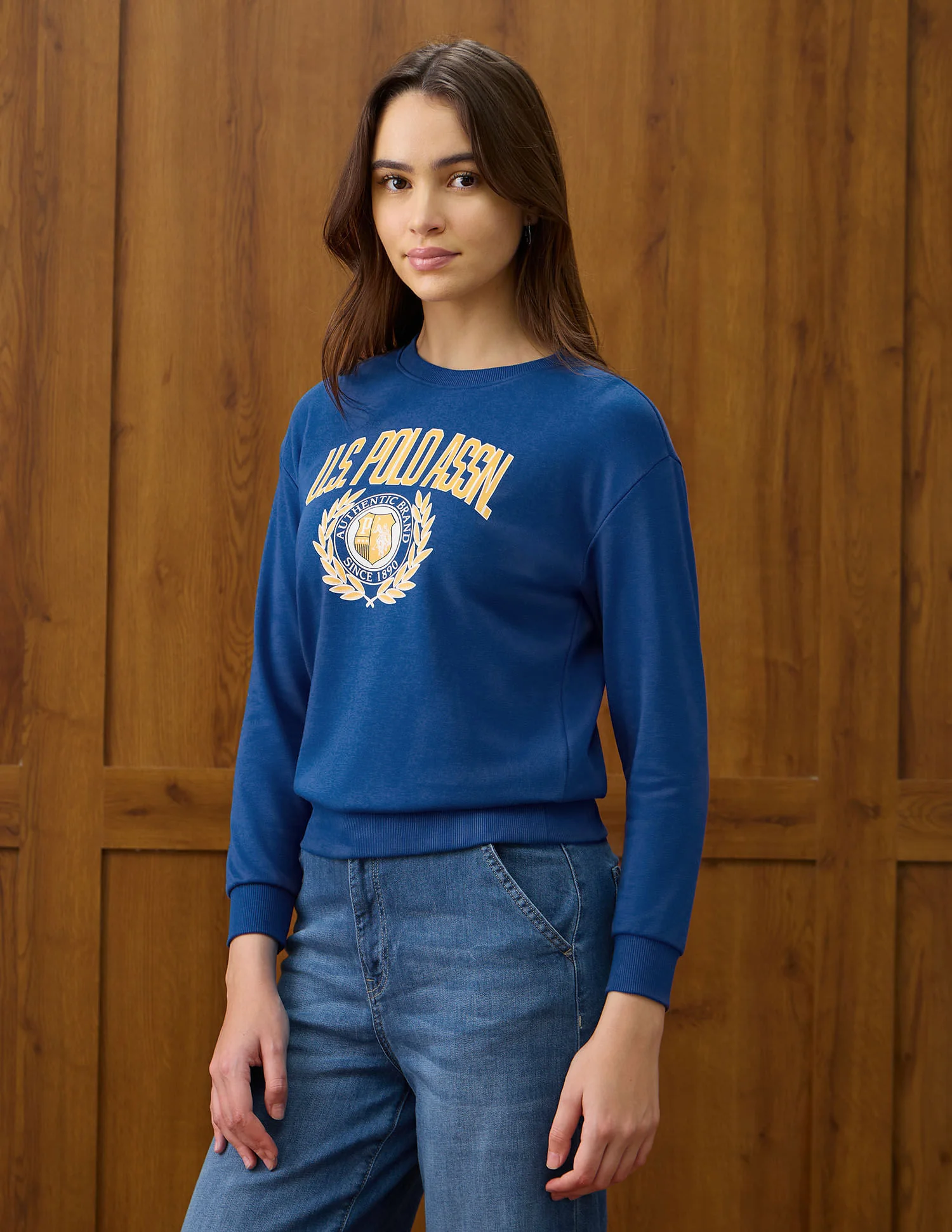 Brand Appliqued Regular Fit Sweater - Image 4