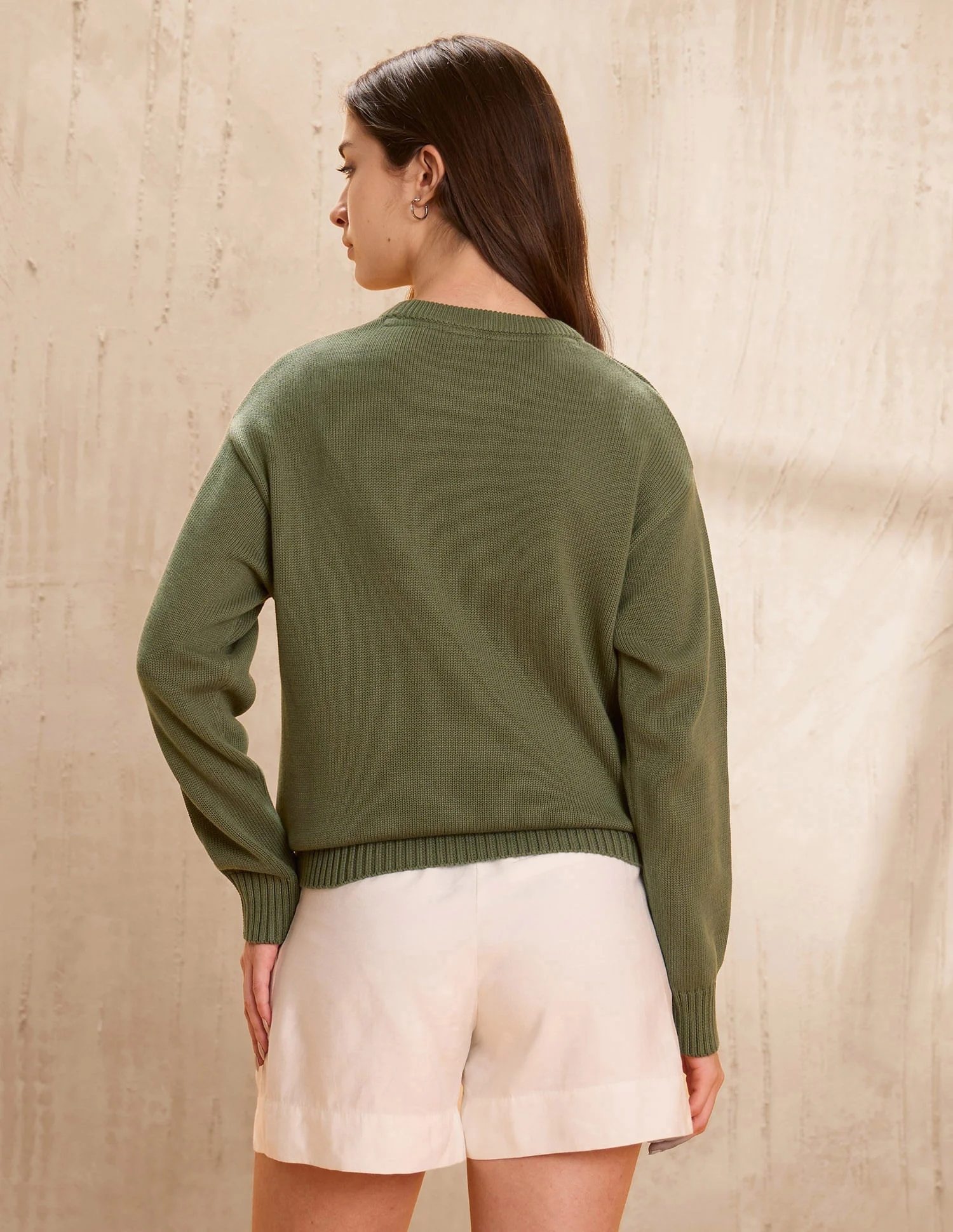 Brand Printed Regular Fit Sweater - Image 5
