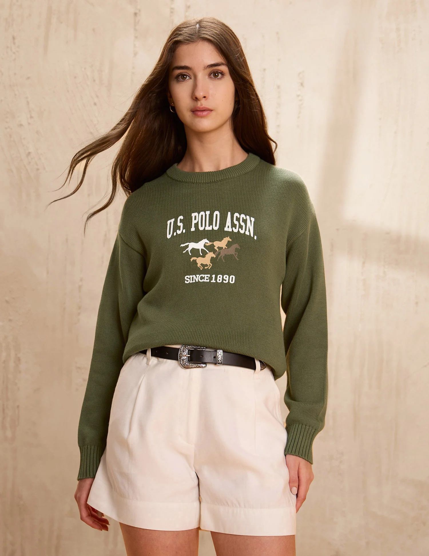 Brand Printed Regular Fit Sweater - Image 6