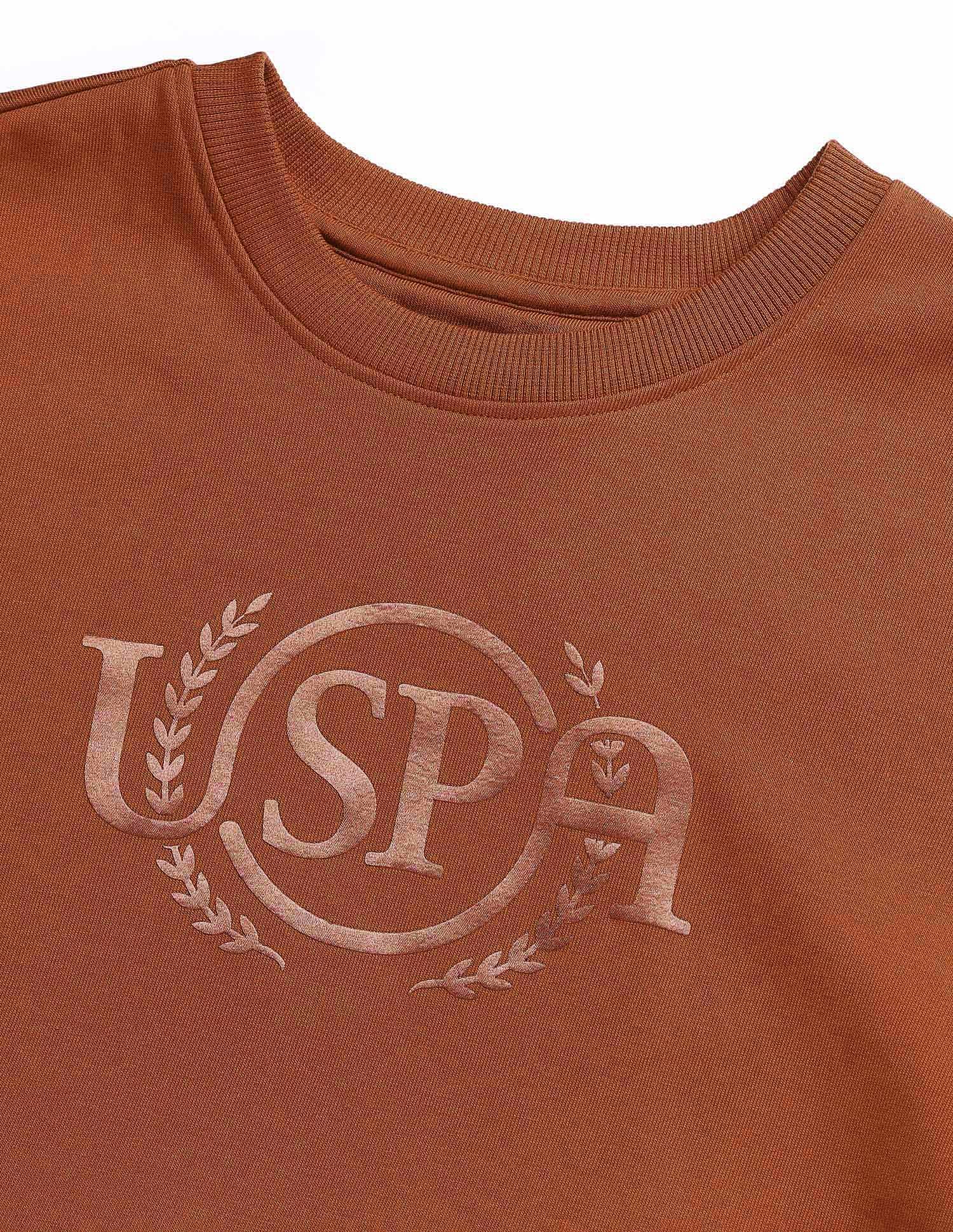Brand Printed Regular Fit Sweatshirt - Image 8