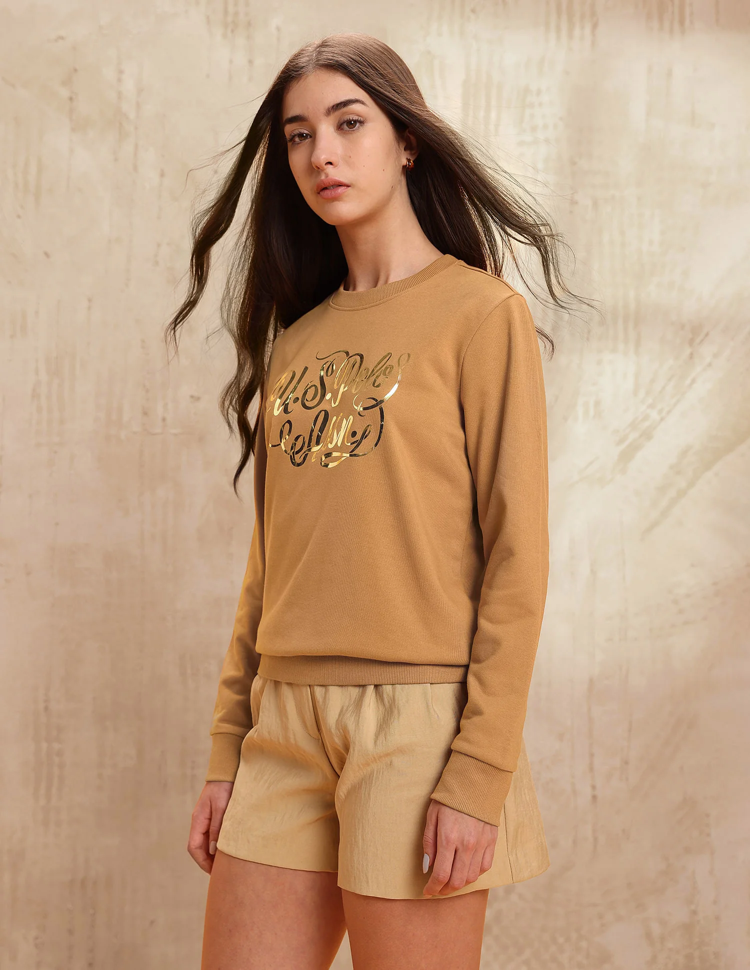 Brand Printed Regular Fit Sweatshirt - Image 4