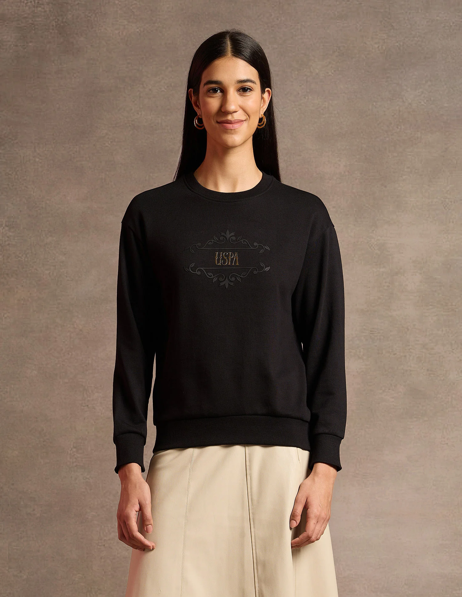 Brand Printed Regular Fit Sweatshirt - Image 6