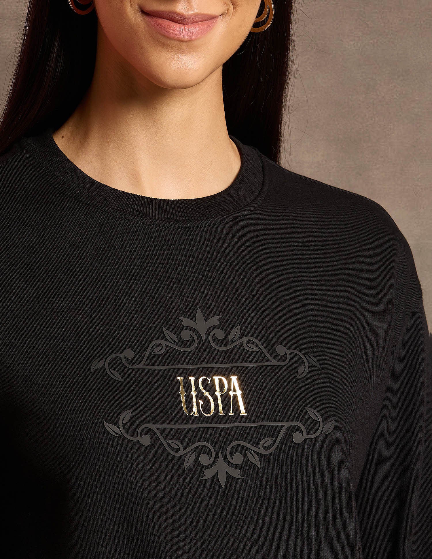 Brand Printed Regular Fit Sweatshirt - Image 7
