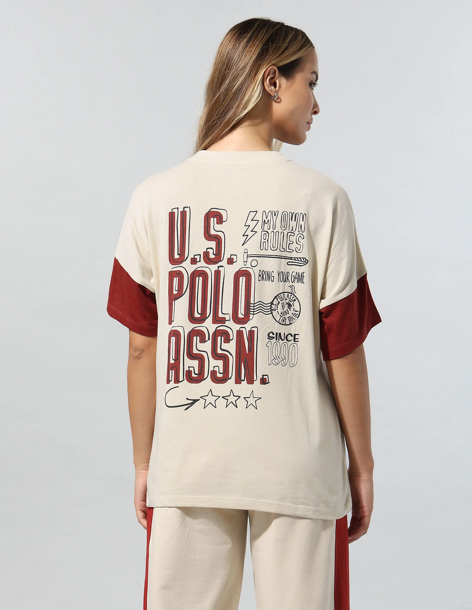 Brand Printed Relaxed T-Shirt - Image 5