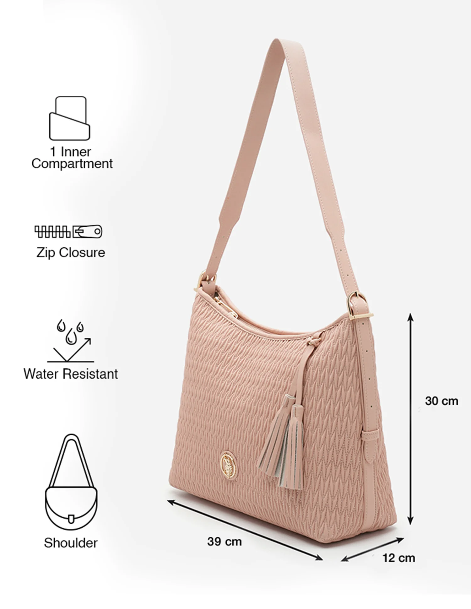 Bridget Textured Hangbag - Image 3
