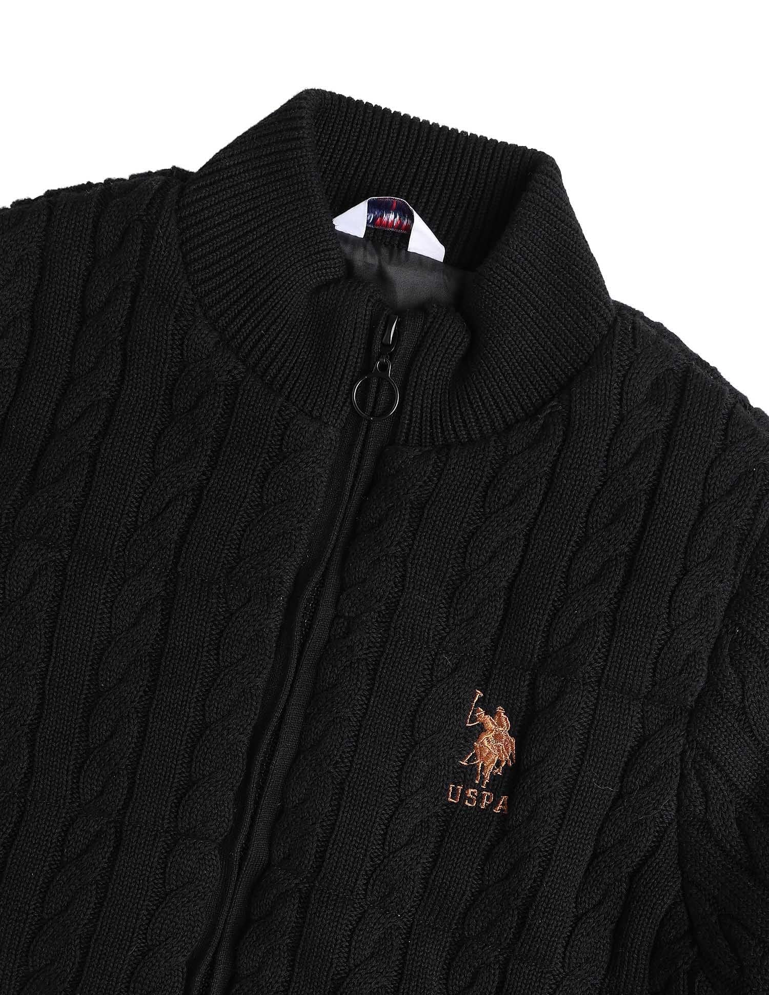 Cable Knit Regular Fit Jacket - Image 2