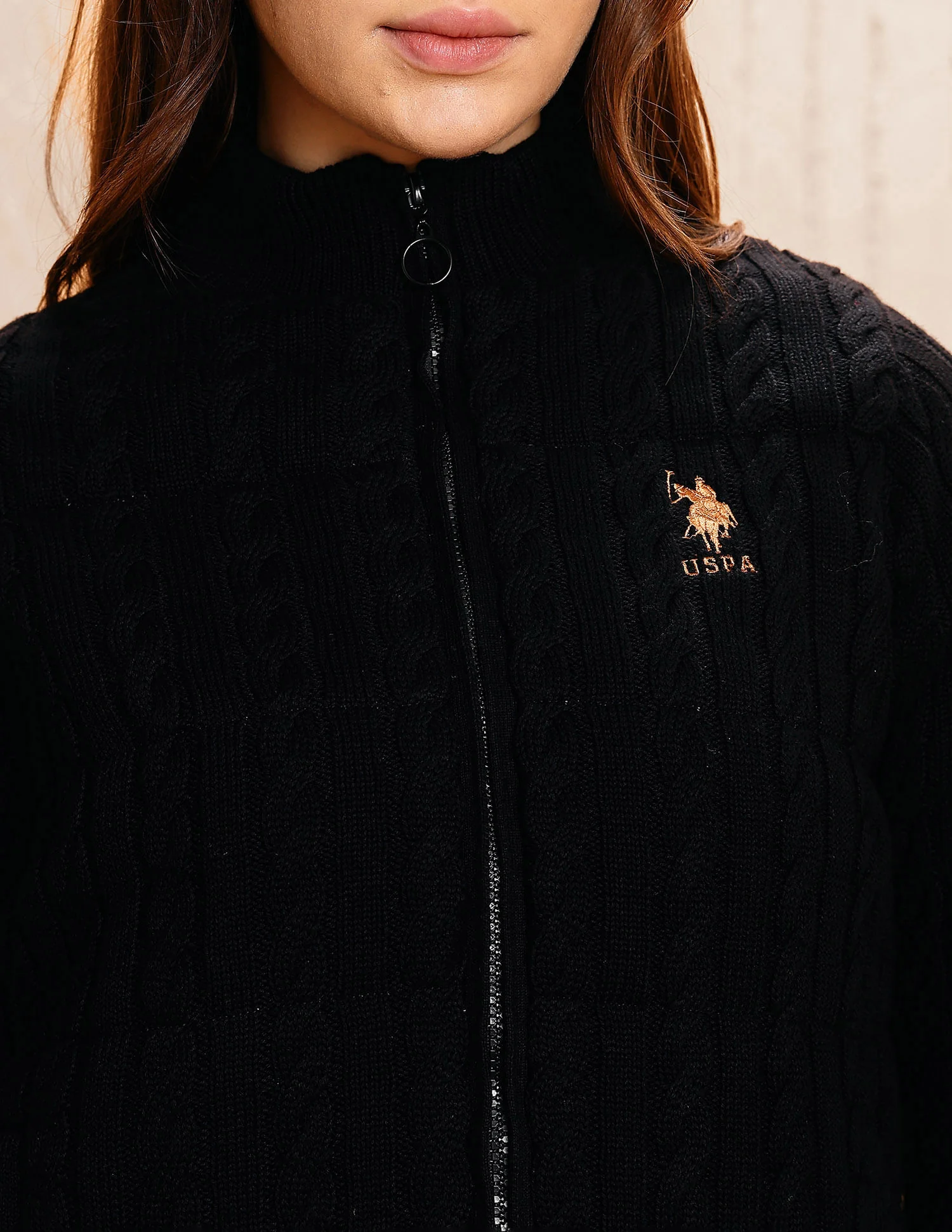 Cable Knit Regular Fit Jacket - Image 7
