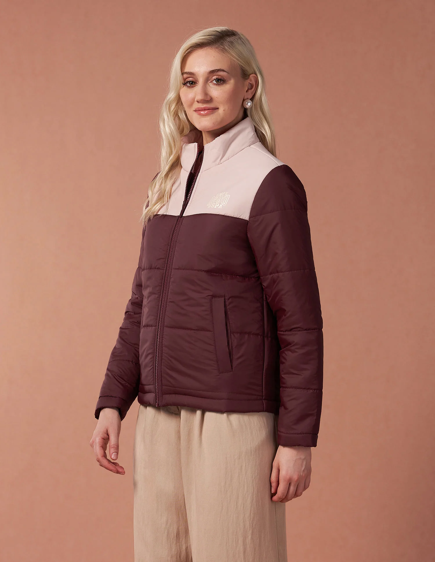 Color Blocked Puffer Jacket - Image 4