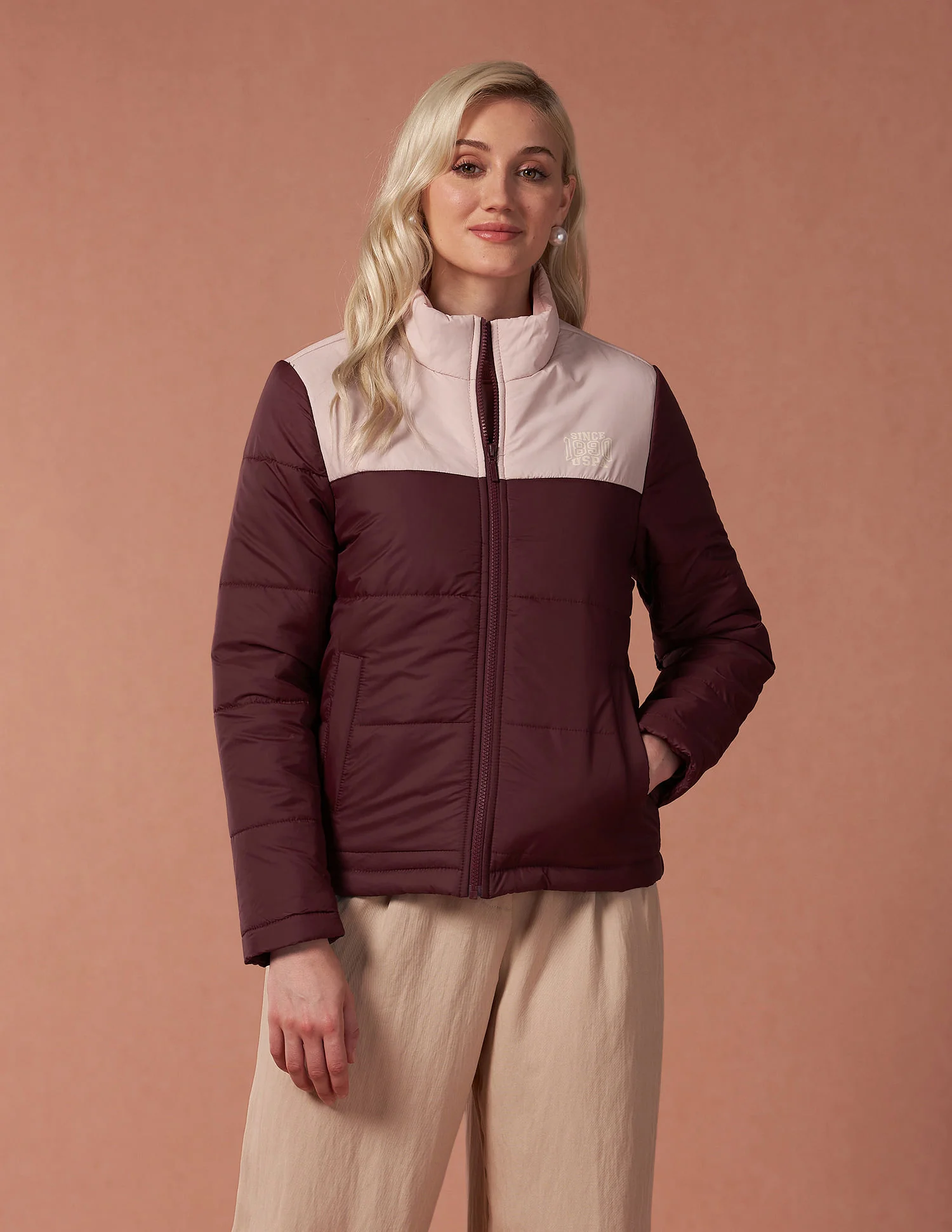 Color Blocked Puffer Jacket - Image 6