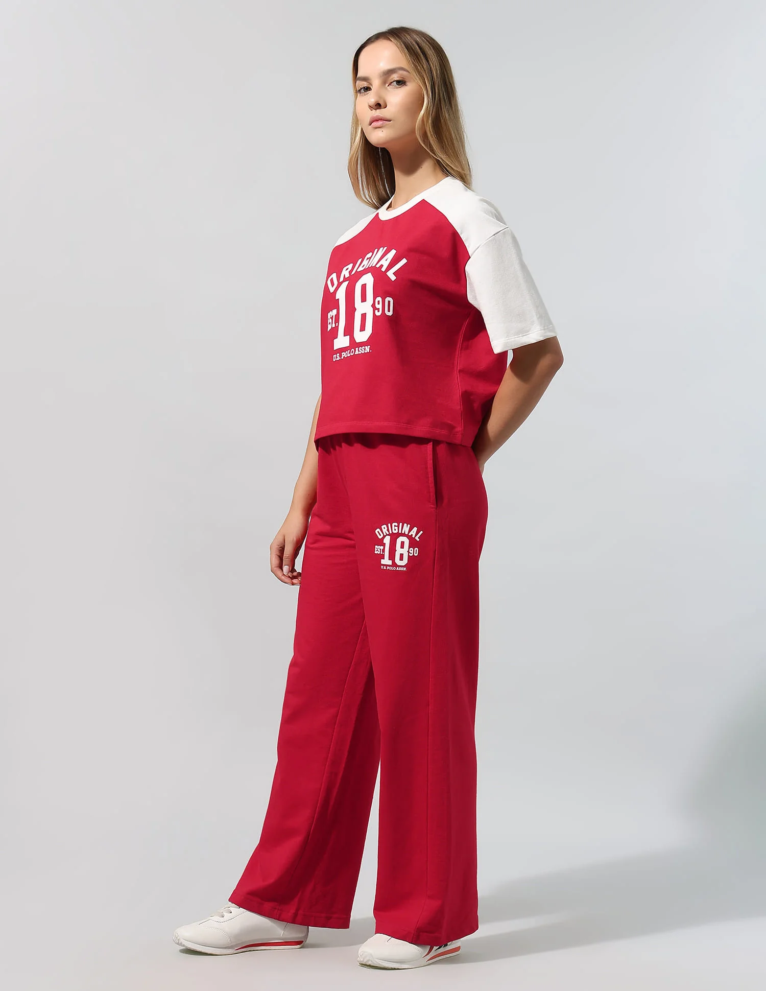 Colorblocked Relaxed T-Shirt With Wideleg Pant - Image 4