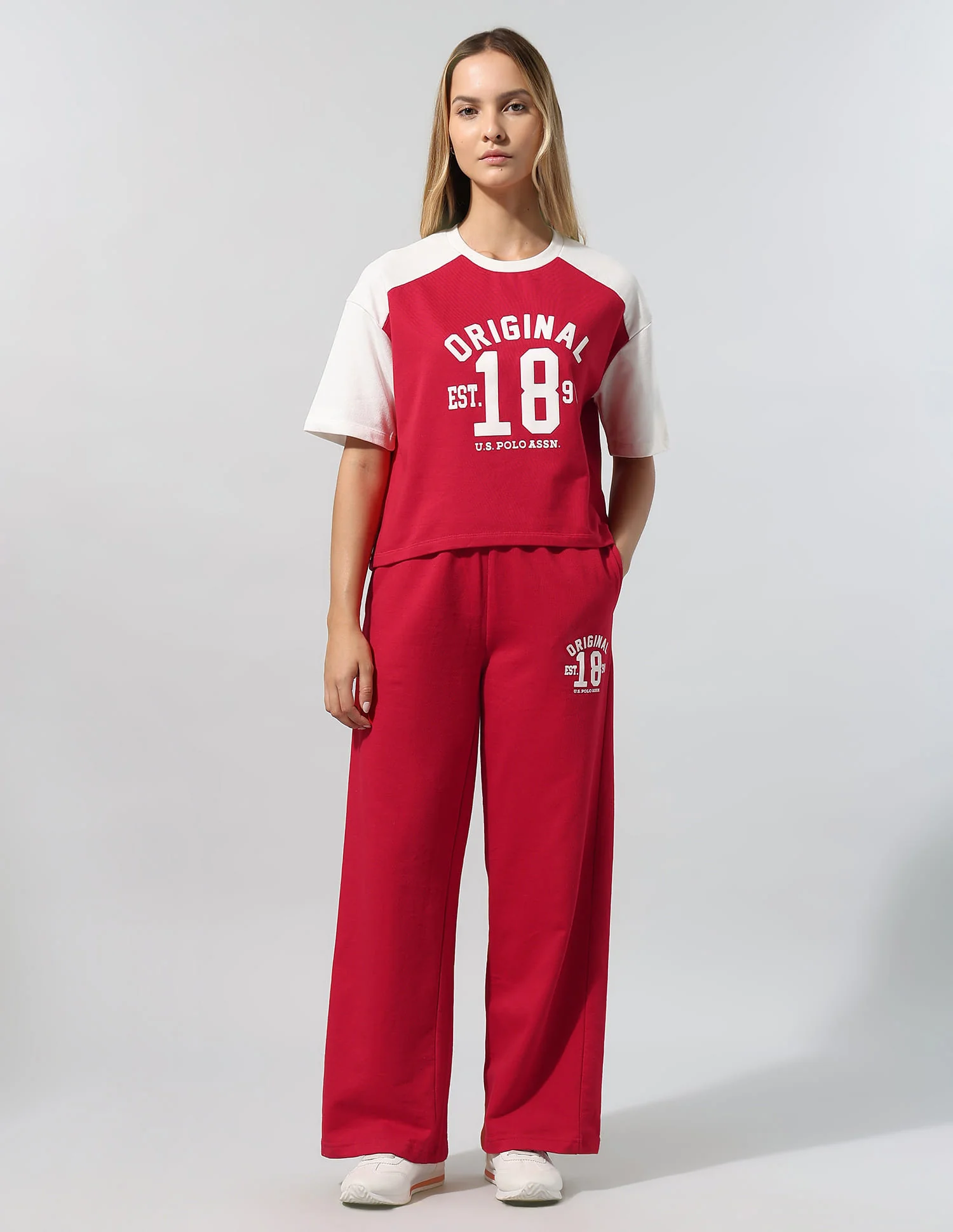 Colorblocked Relaxed T-Shirt With Wideleg Pant - Image 6