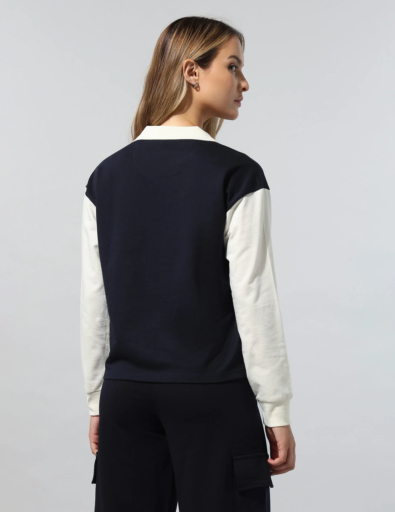 Colourblocked Brand Printed Sweatshirt - Image 5