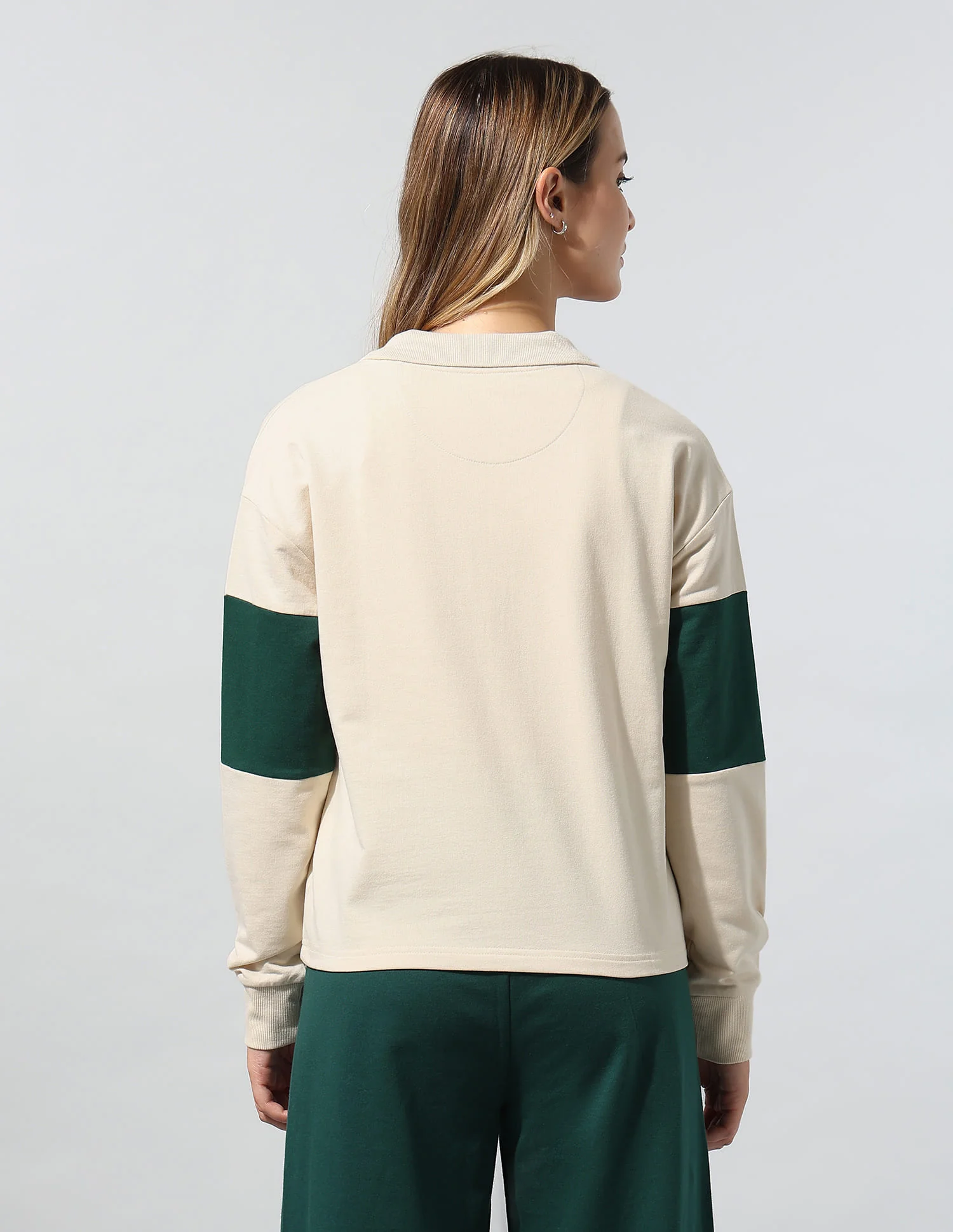 Colourblocked Brand Printed Sweatshirt - Image 5