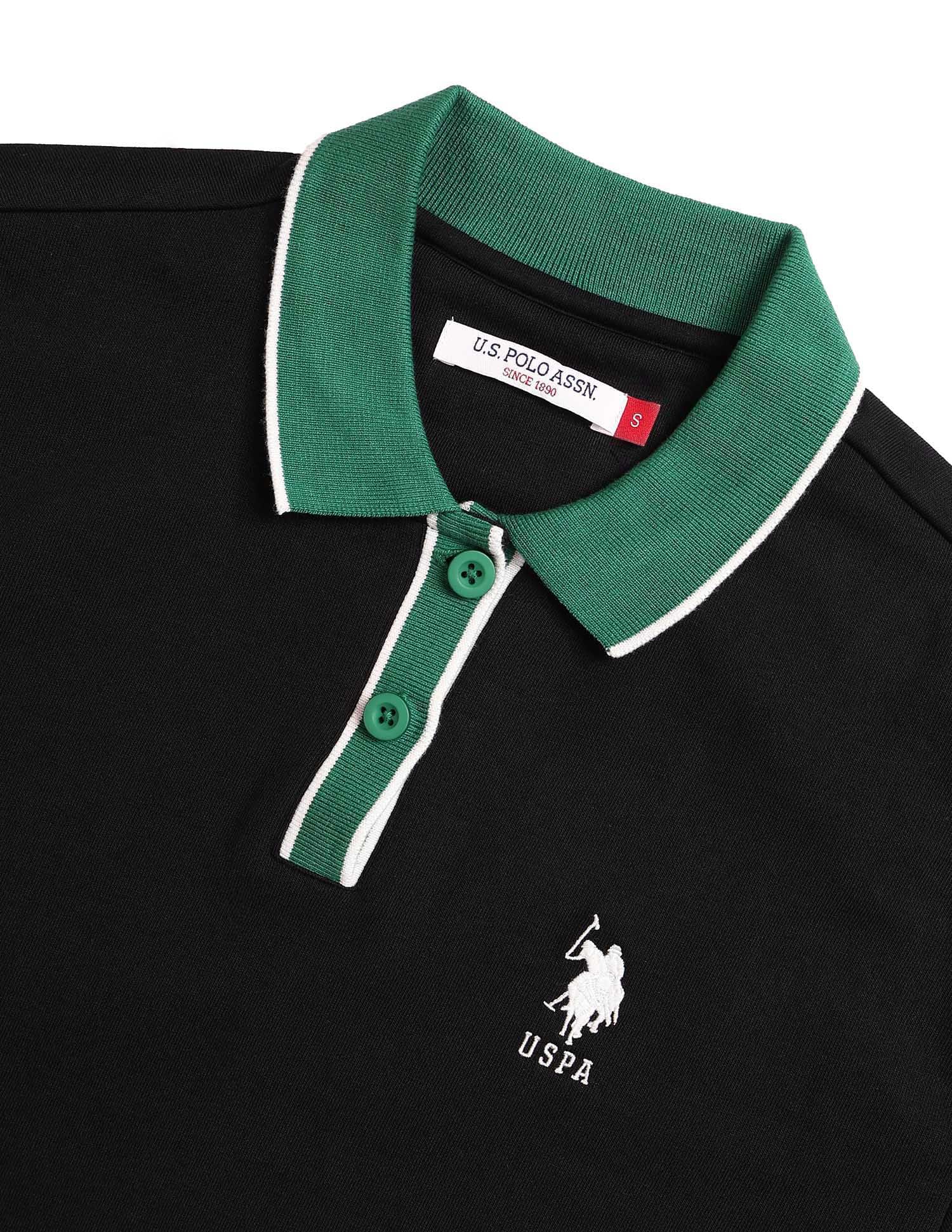 Colourblocked Regular Fit Polo Collar Sweater - Image 8