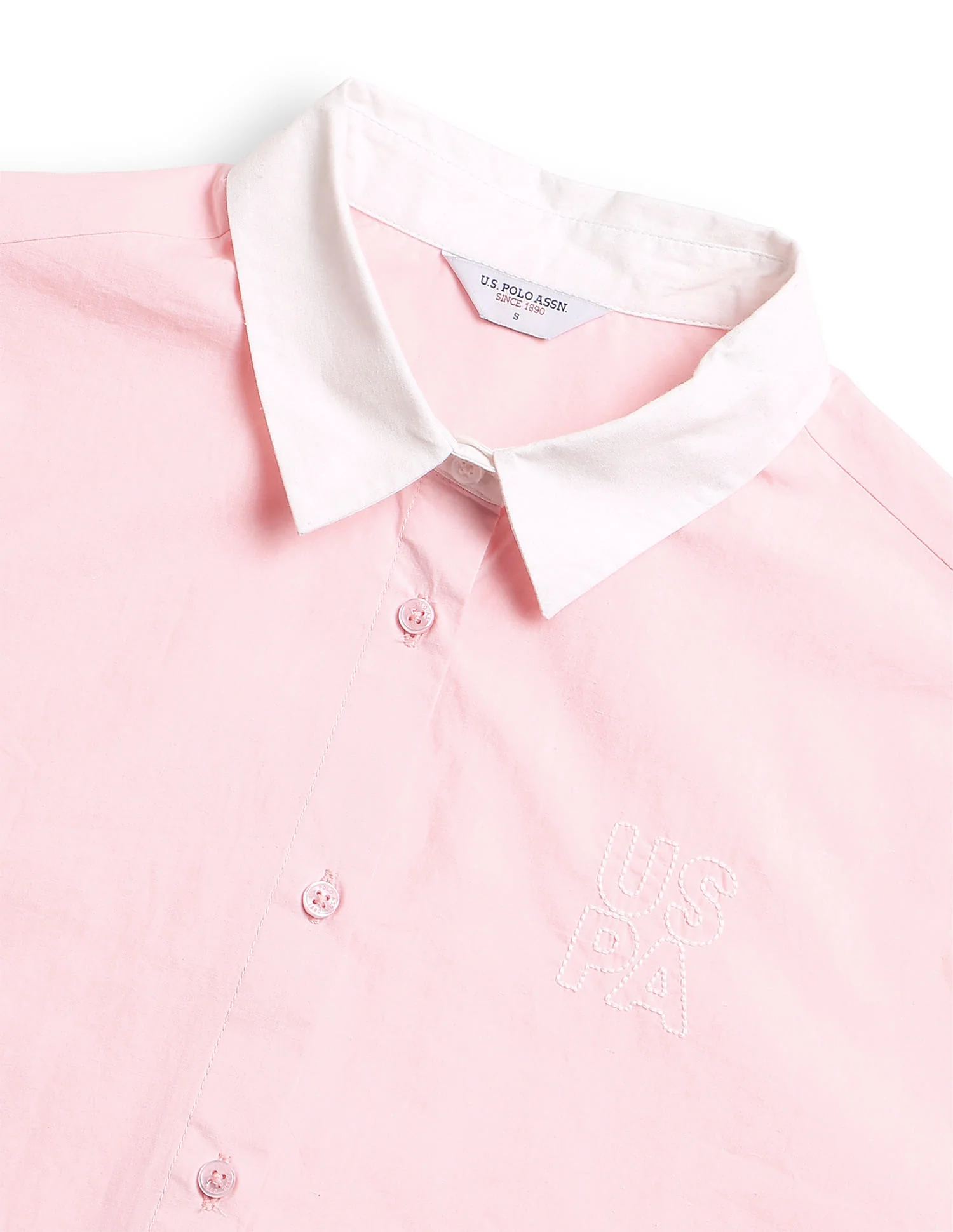 Contrast Collar Boxy Solid Shirt - Image 8