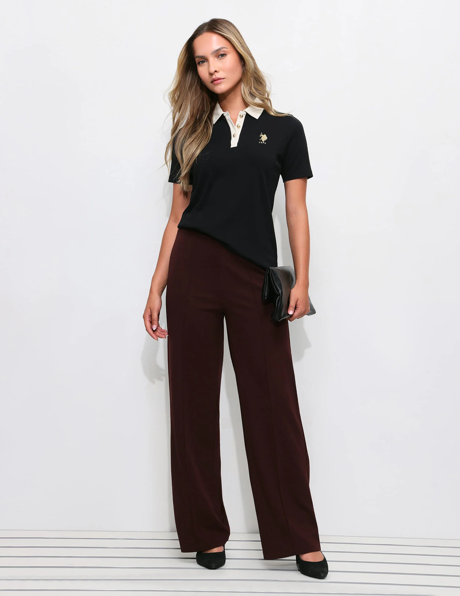 Contrast Collar Regular Fit Polo Shirt - Image 3