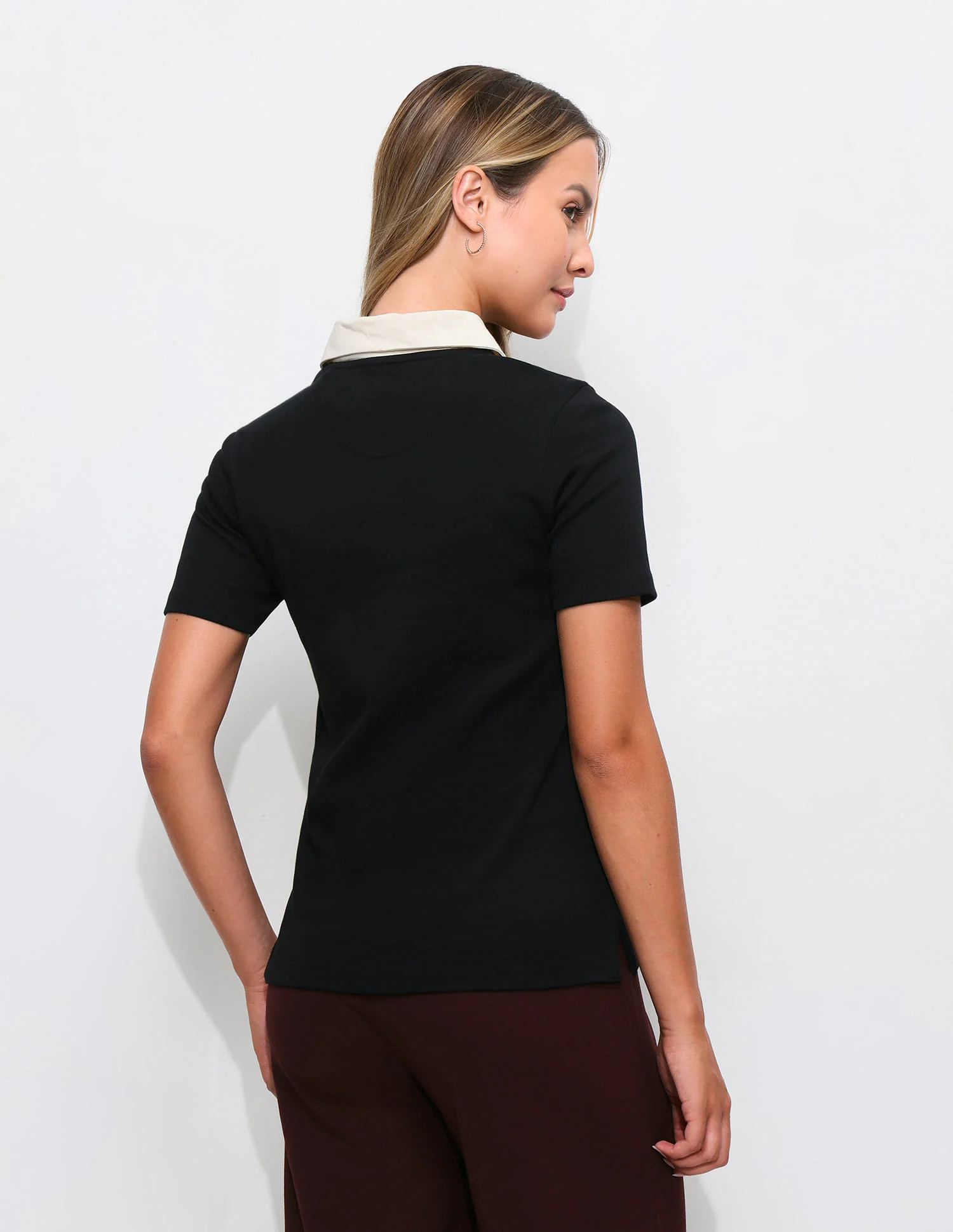 Contrast Collar Regular Fit Polo Shirt - Image 5