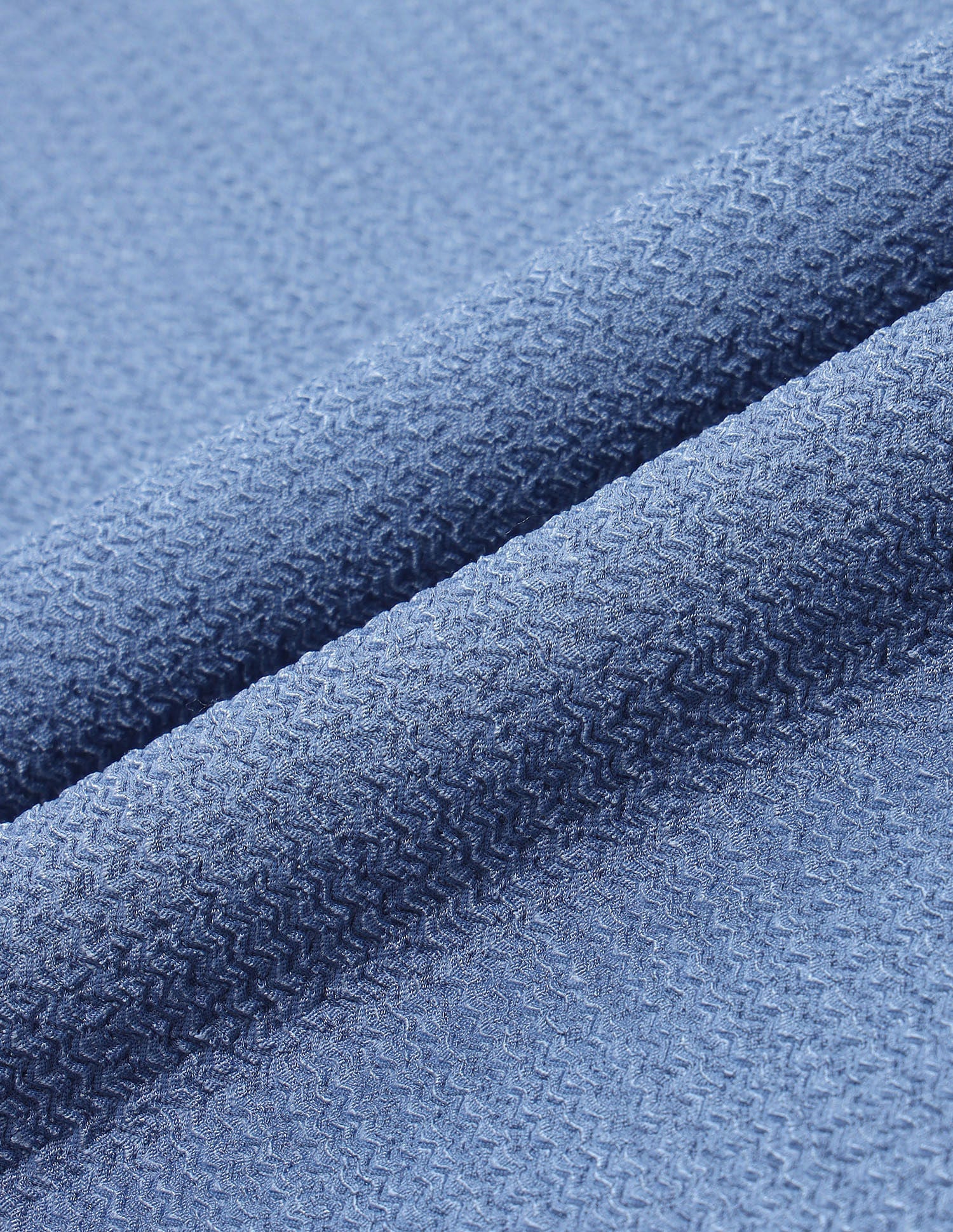 Contrast Collar Textured Polo Shirt - Image 2