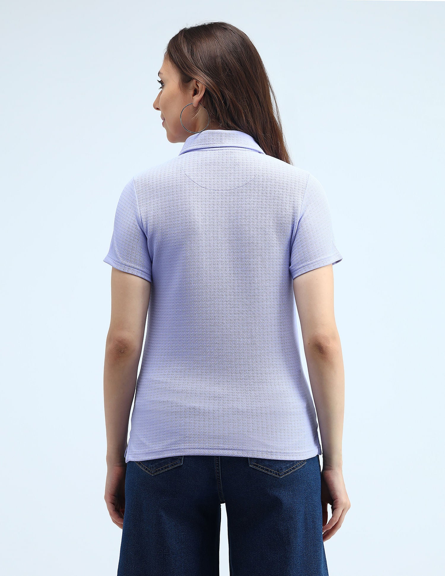 Contrast Logo Textured Polo Shirt - Image 5