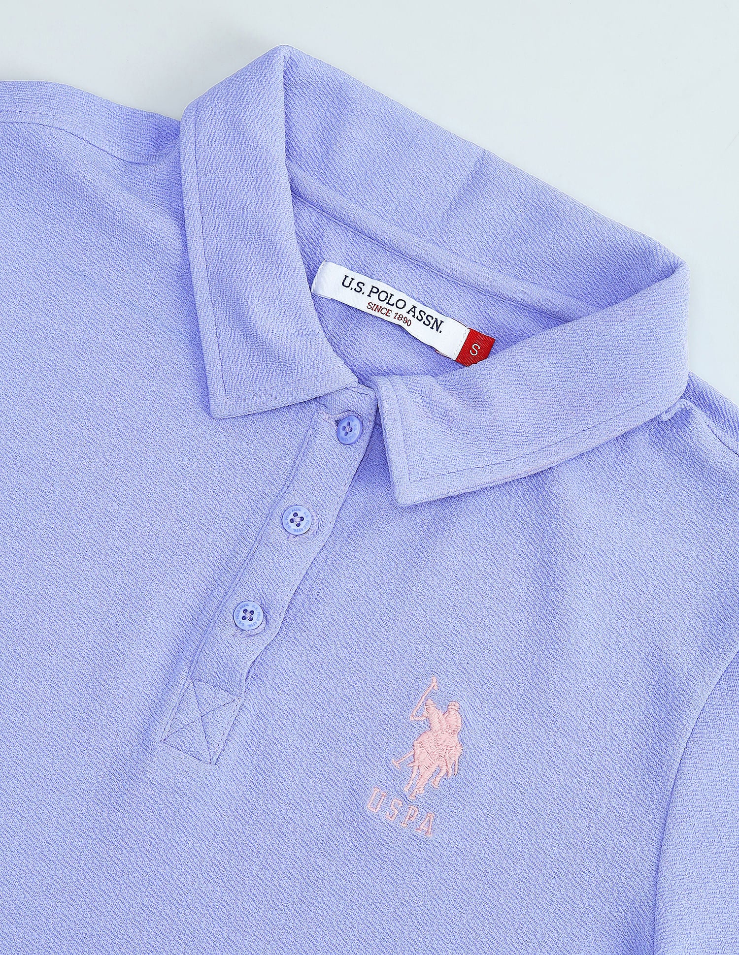 Contrast Logo Textured Polo Shirt - Image 7