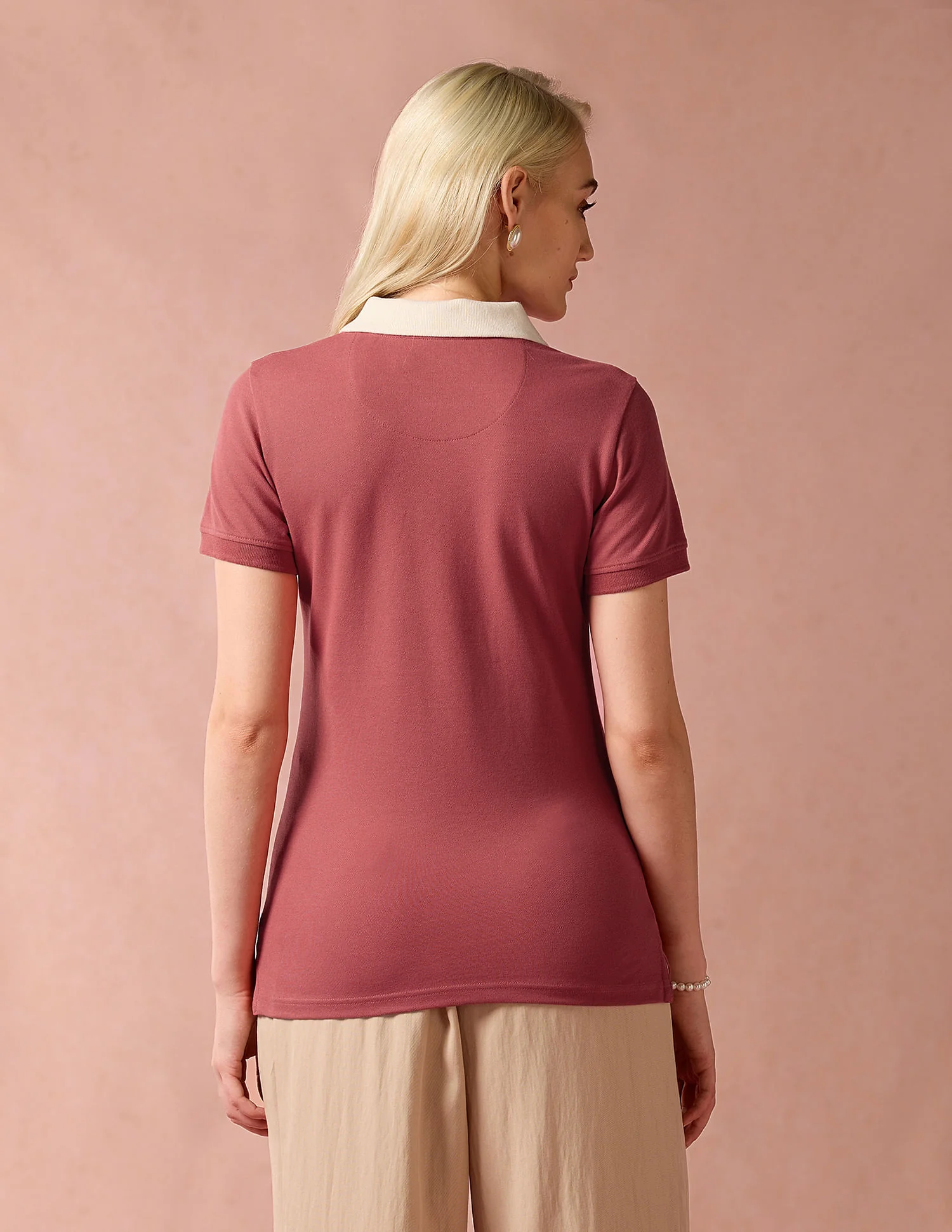 Contrast Placket Cotton Polo Shirt - Image 5