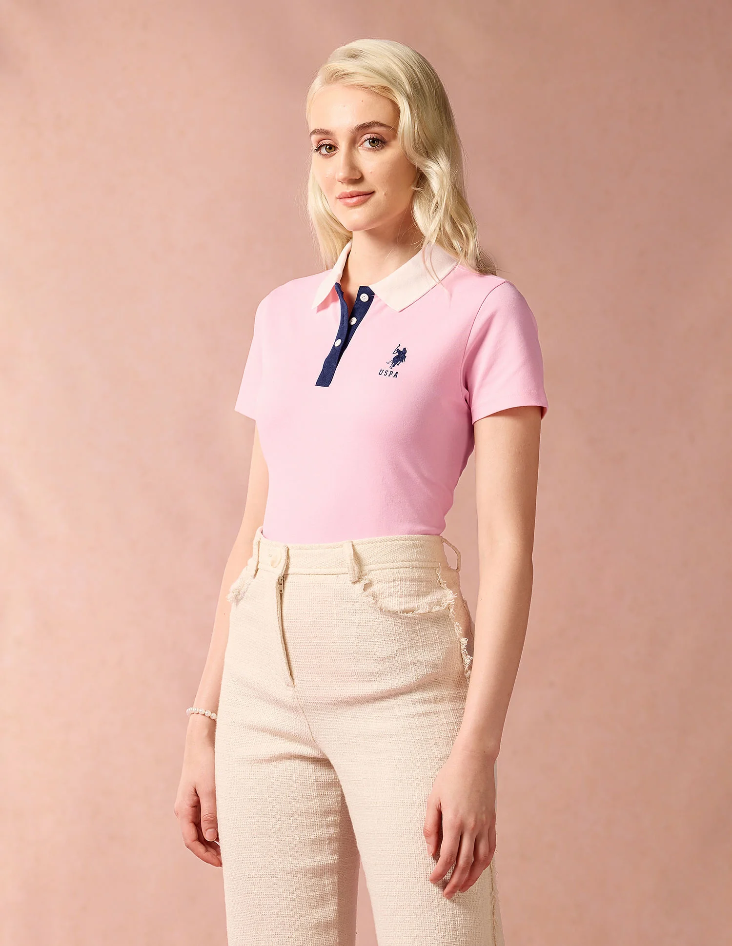Contrast Placket Regular Polo Shirt - Image 4