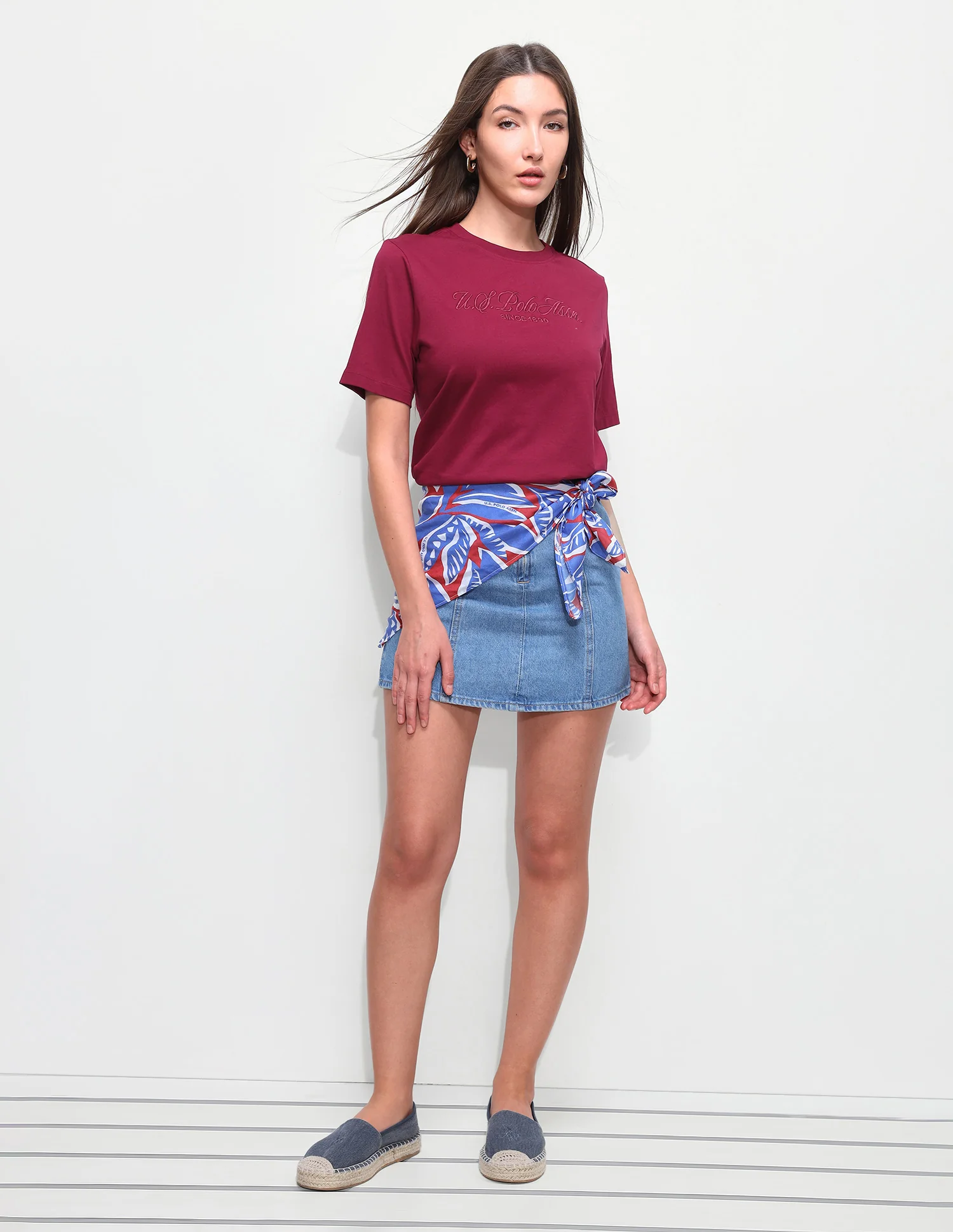 Cord Brand Embroidered Boxy Fit T-Shirt - Image 3