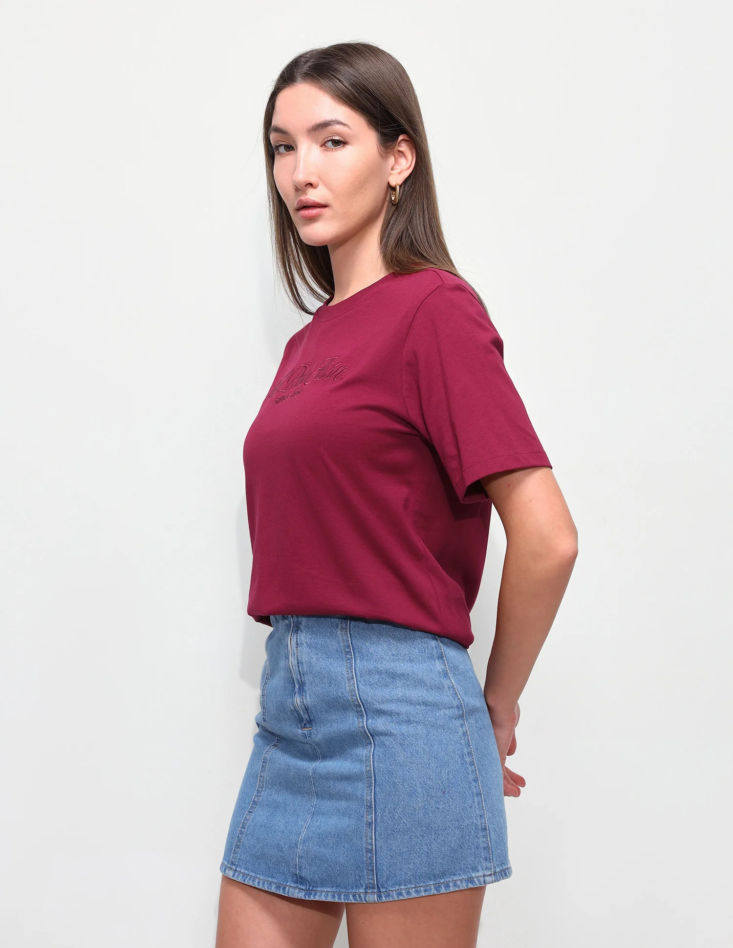 Cord Brand Embroidered Boxy Fit T-Shirt - Image 4