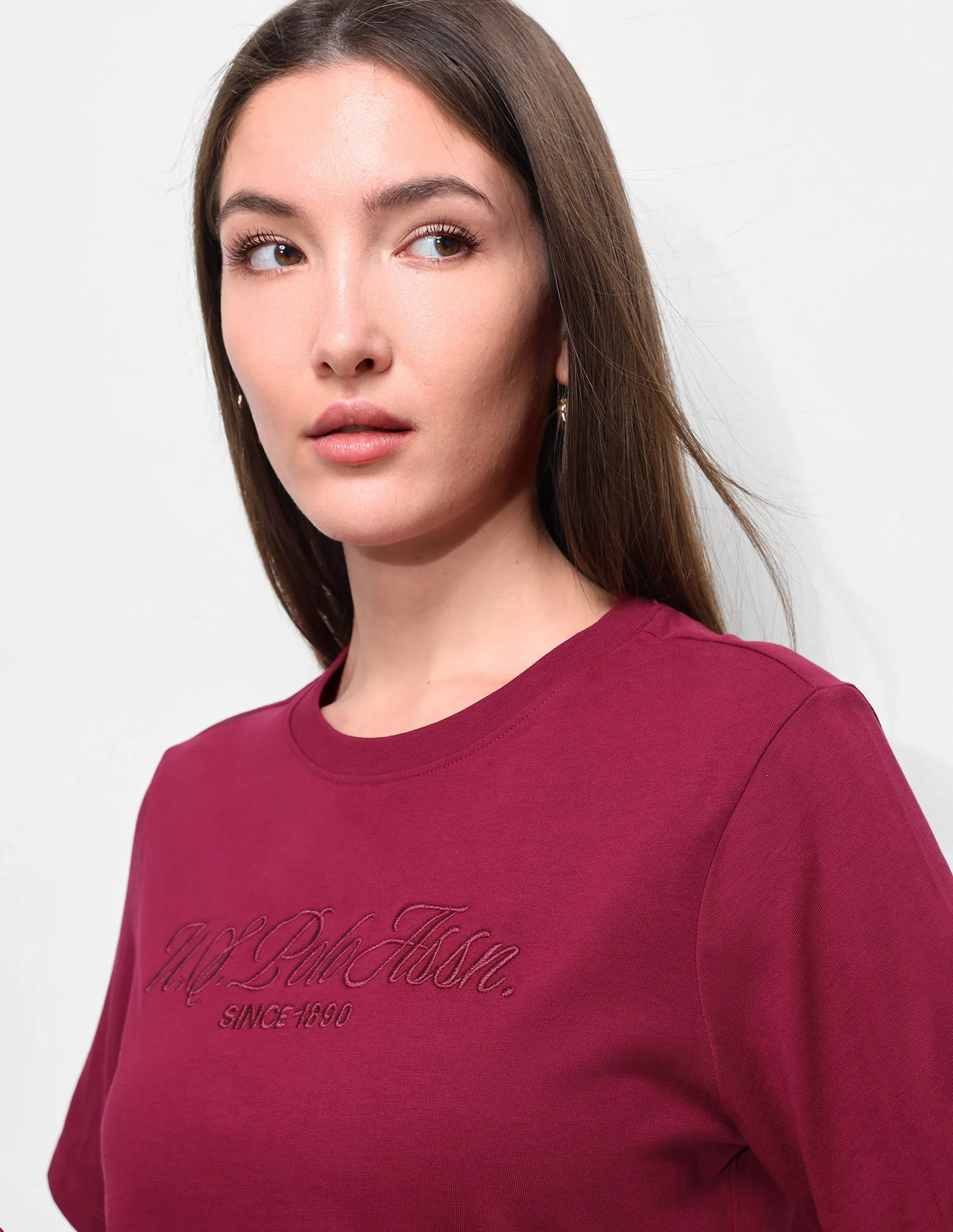 Cord Brand Embroidered Boxy Fit T-Shirt - Image 7