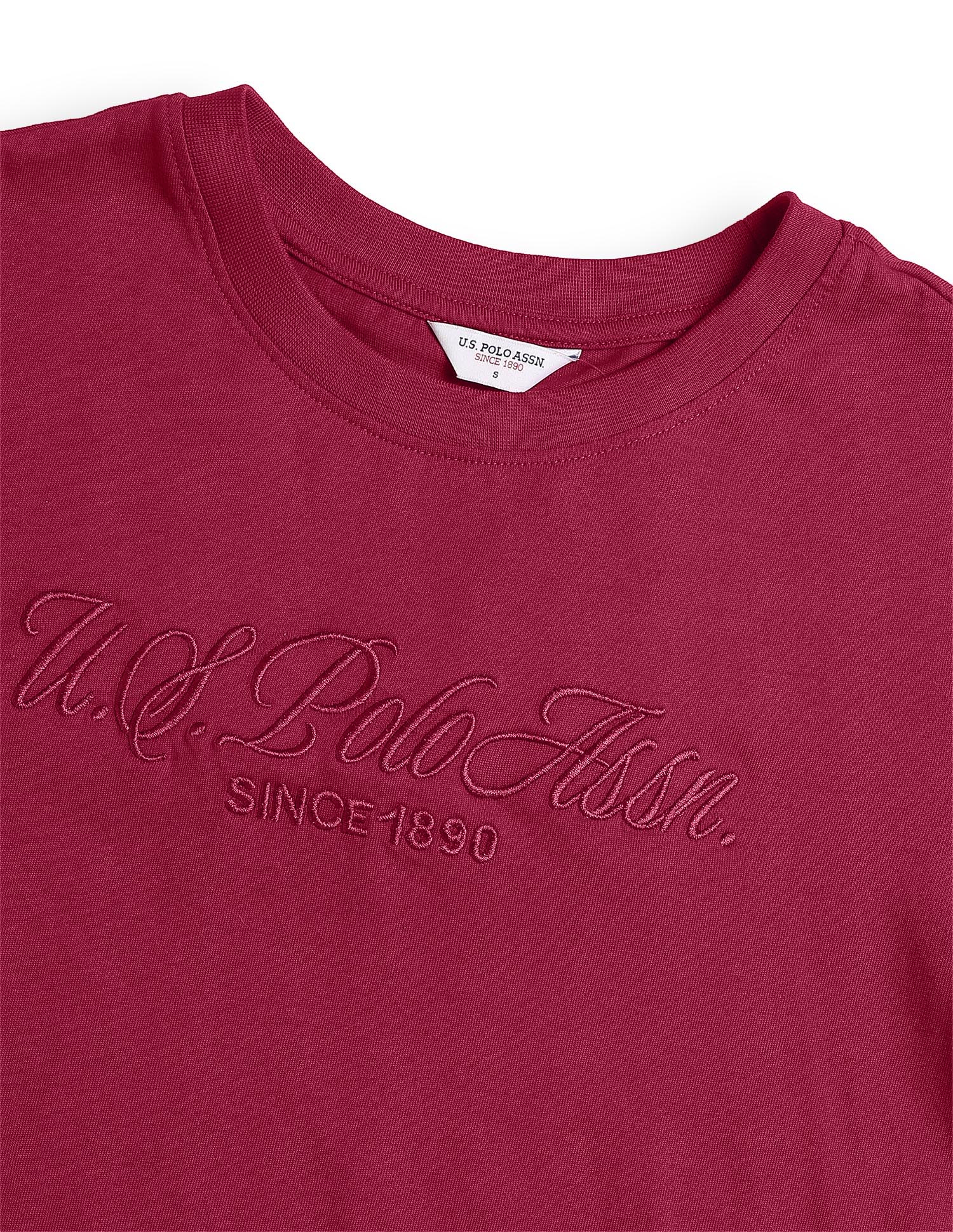 Cord Brand Embroidered Boxy Fit T-Shirt - Image 8