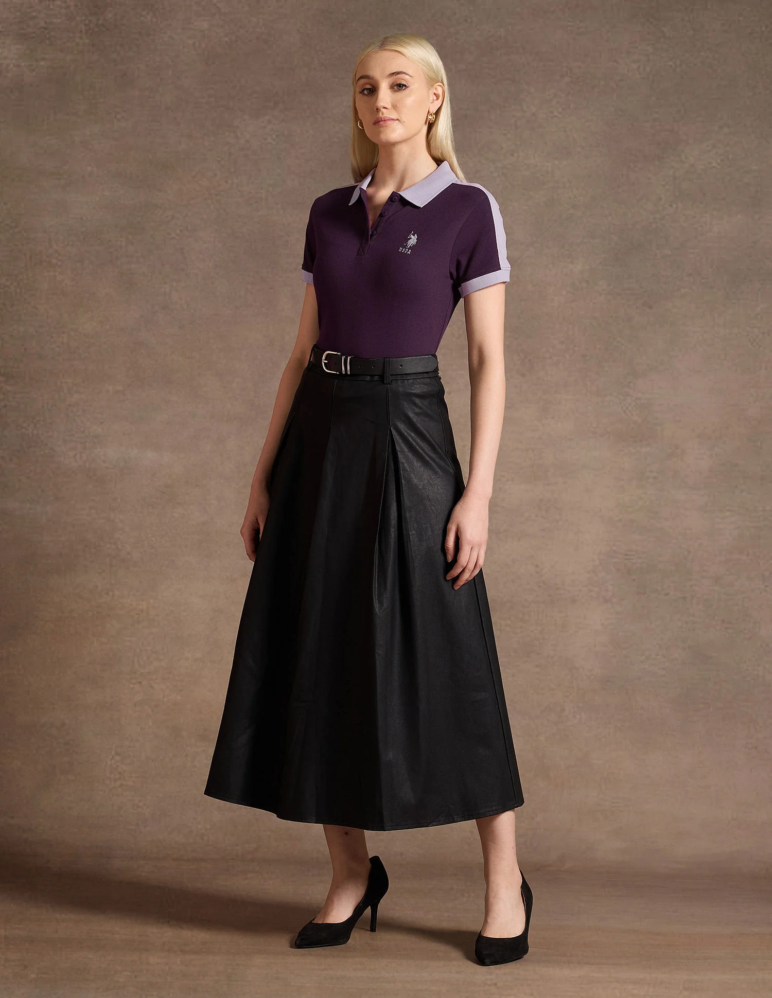 Cotton Colour Blocked Polo Shirt - Image 3