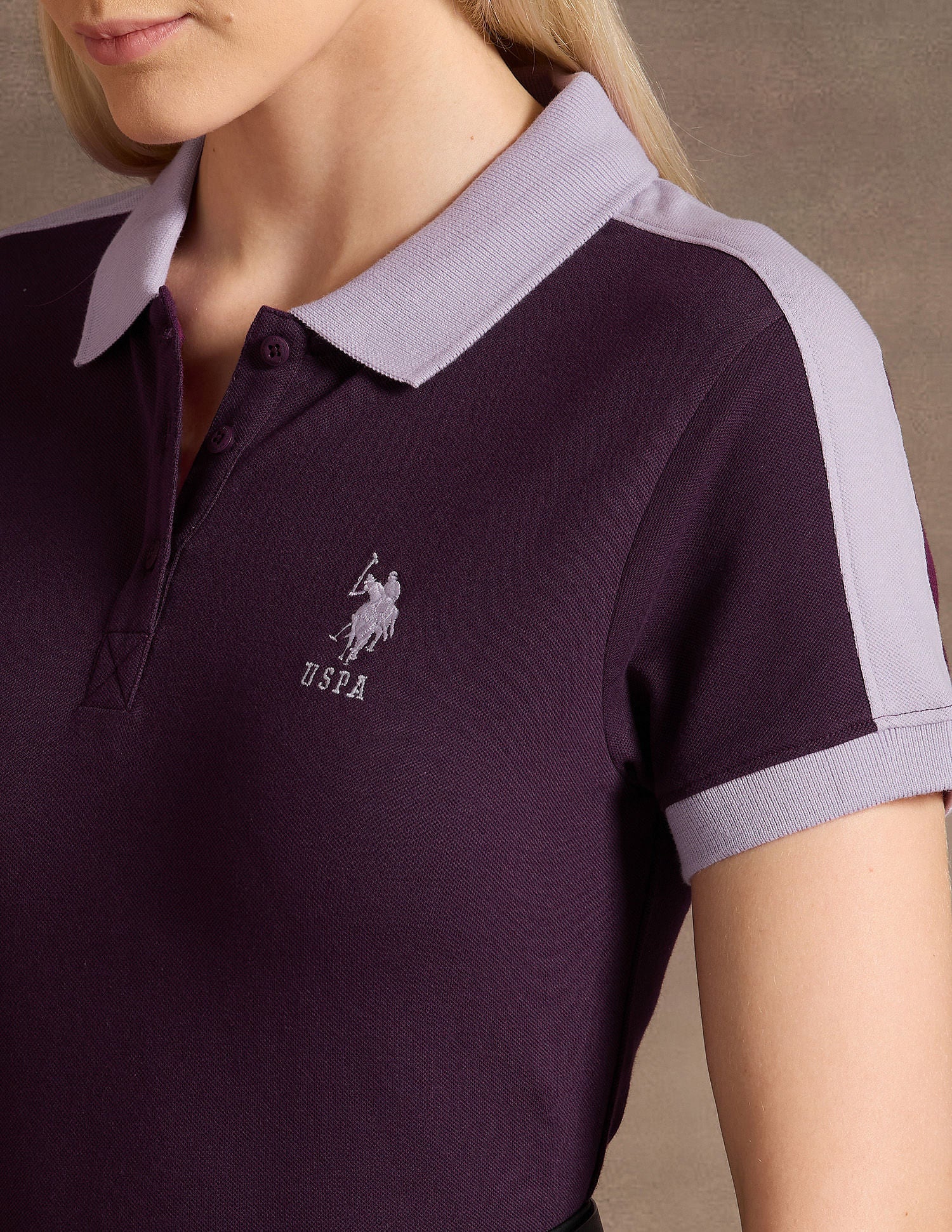 Cotton Colour Blocked Polo Shirt - Image 7