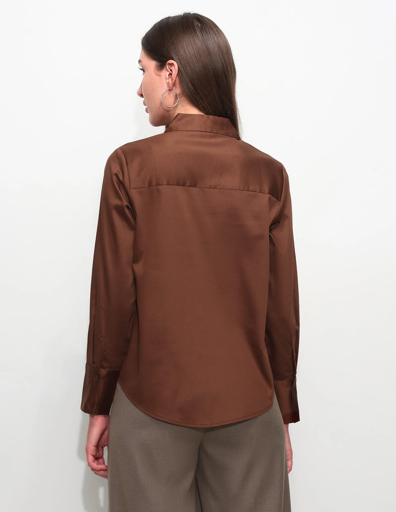 Cotton Sateen Regular Fit Shirt - Image 5