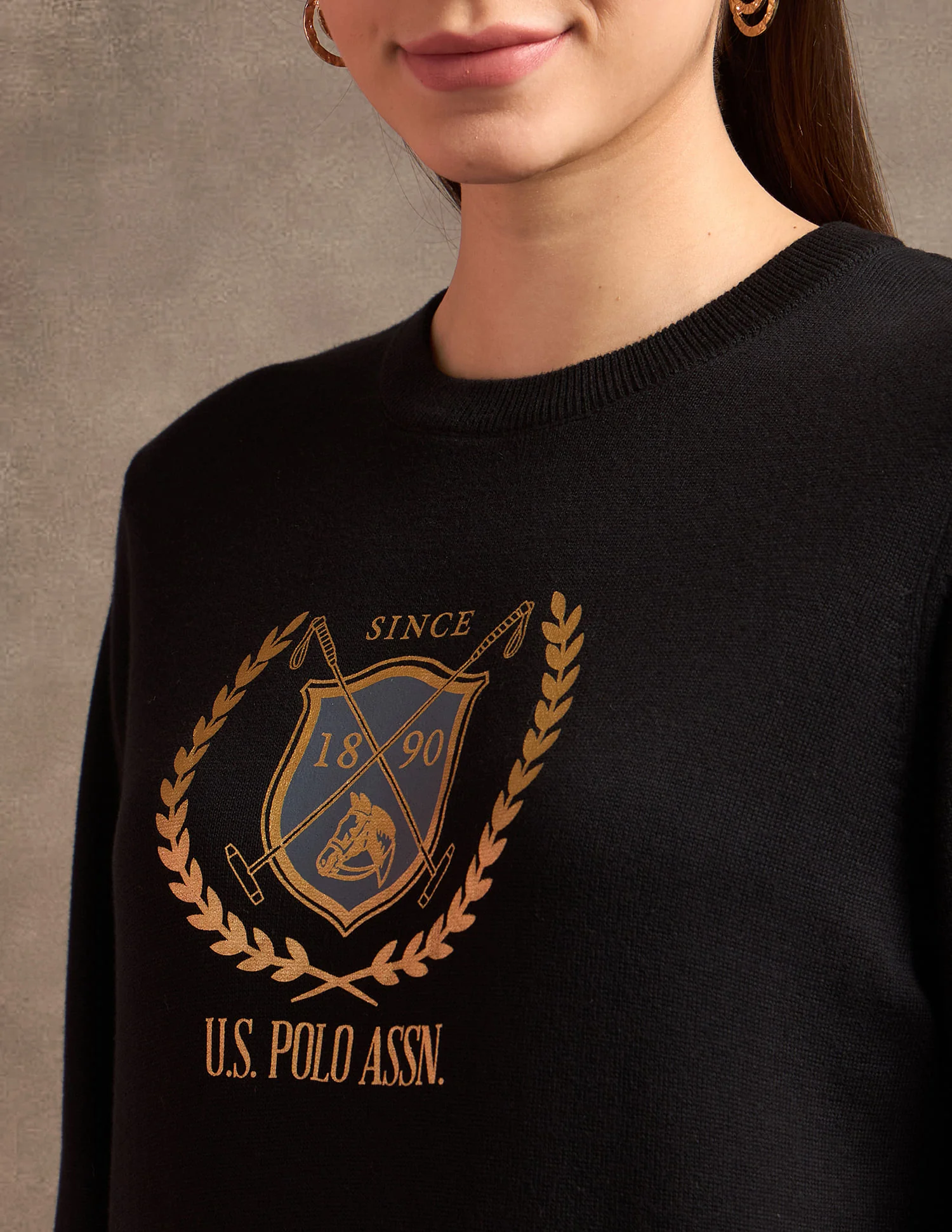Crest Logo Regular Fit Sweater - Image 7