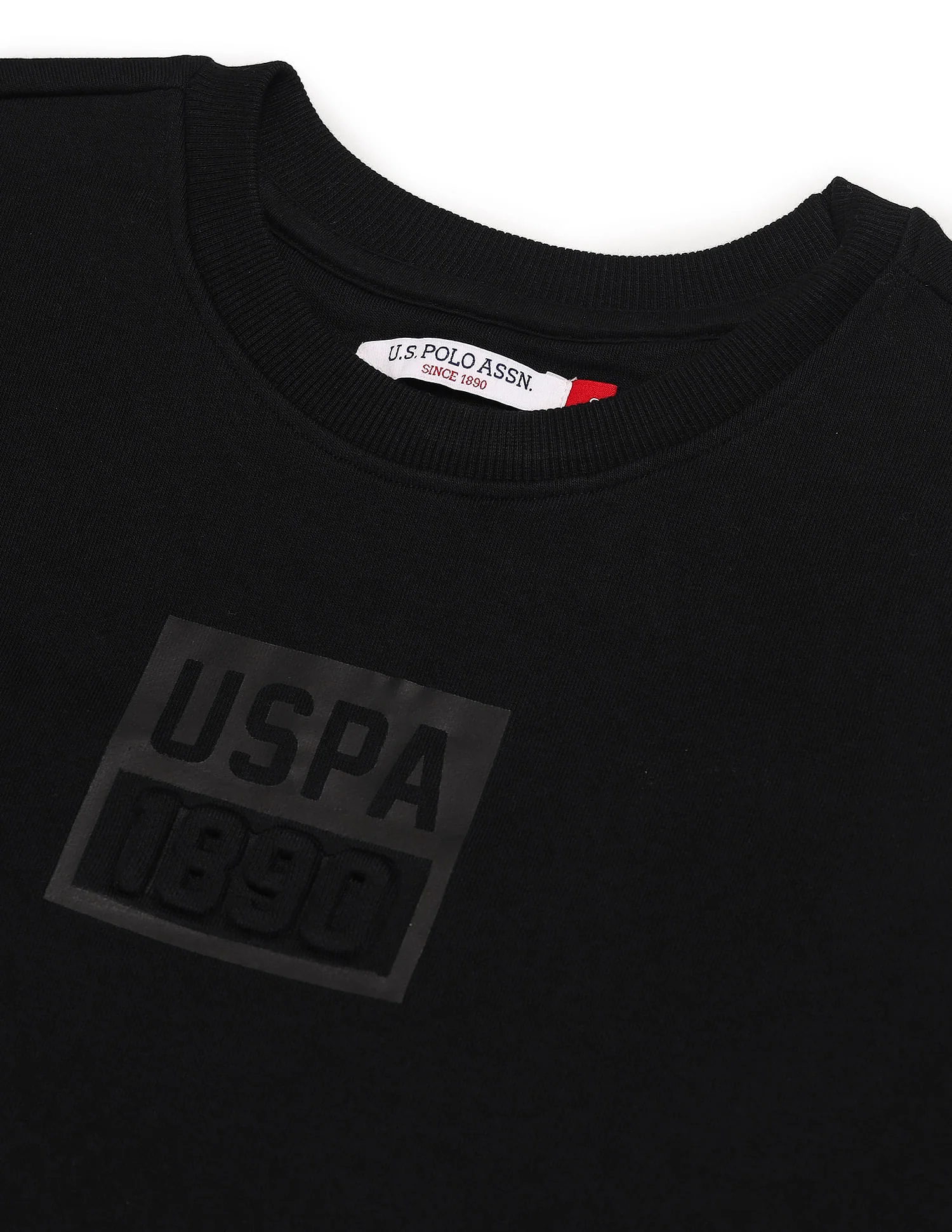 Crew Neck Embossed Logo Sweatshirt - Image 8