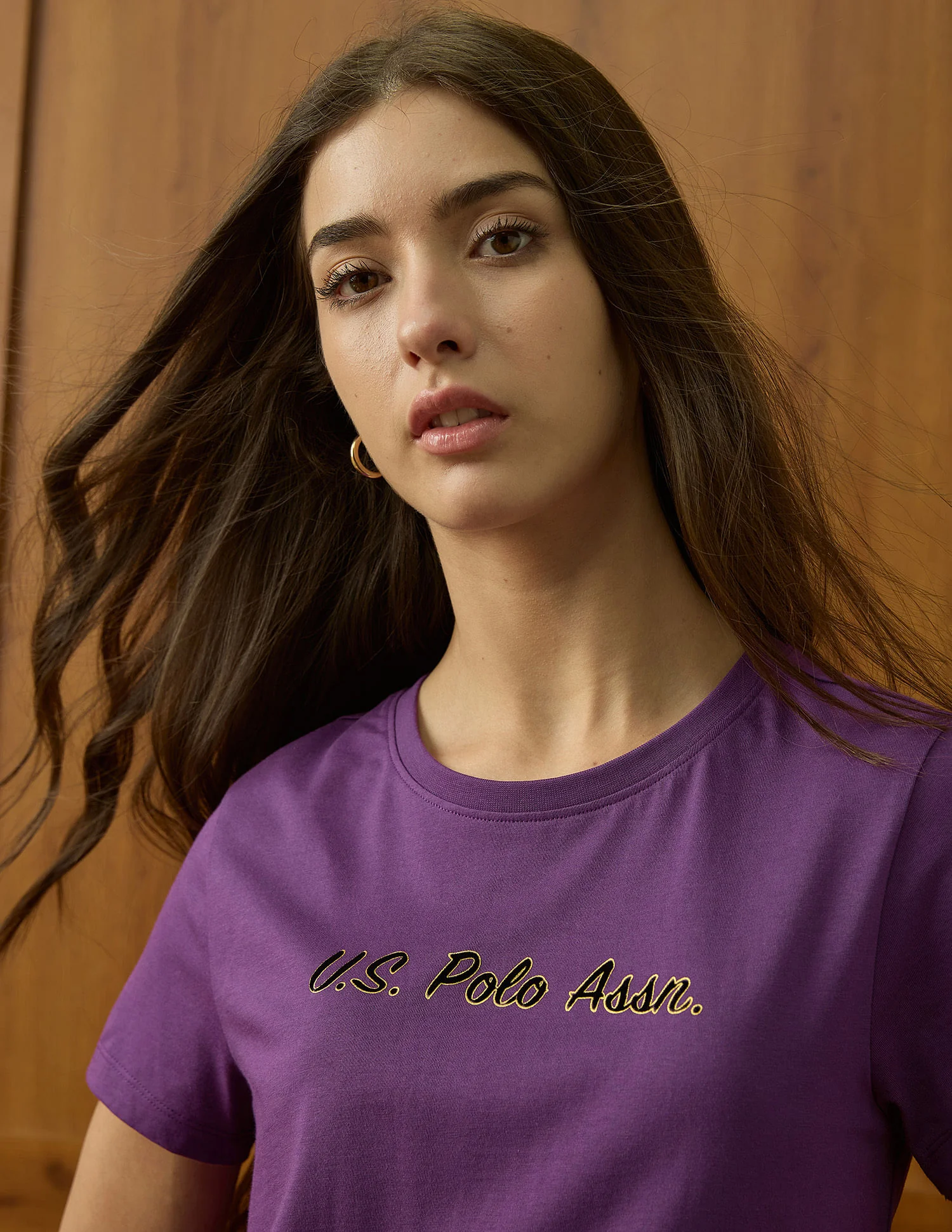 Crew Neck Regular Fit Tshirt With Flock Print - Image 7