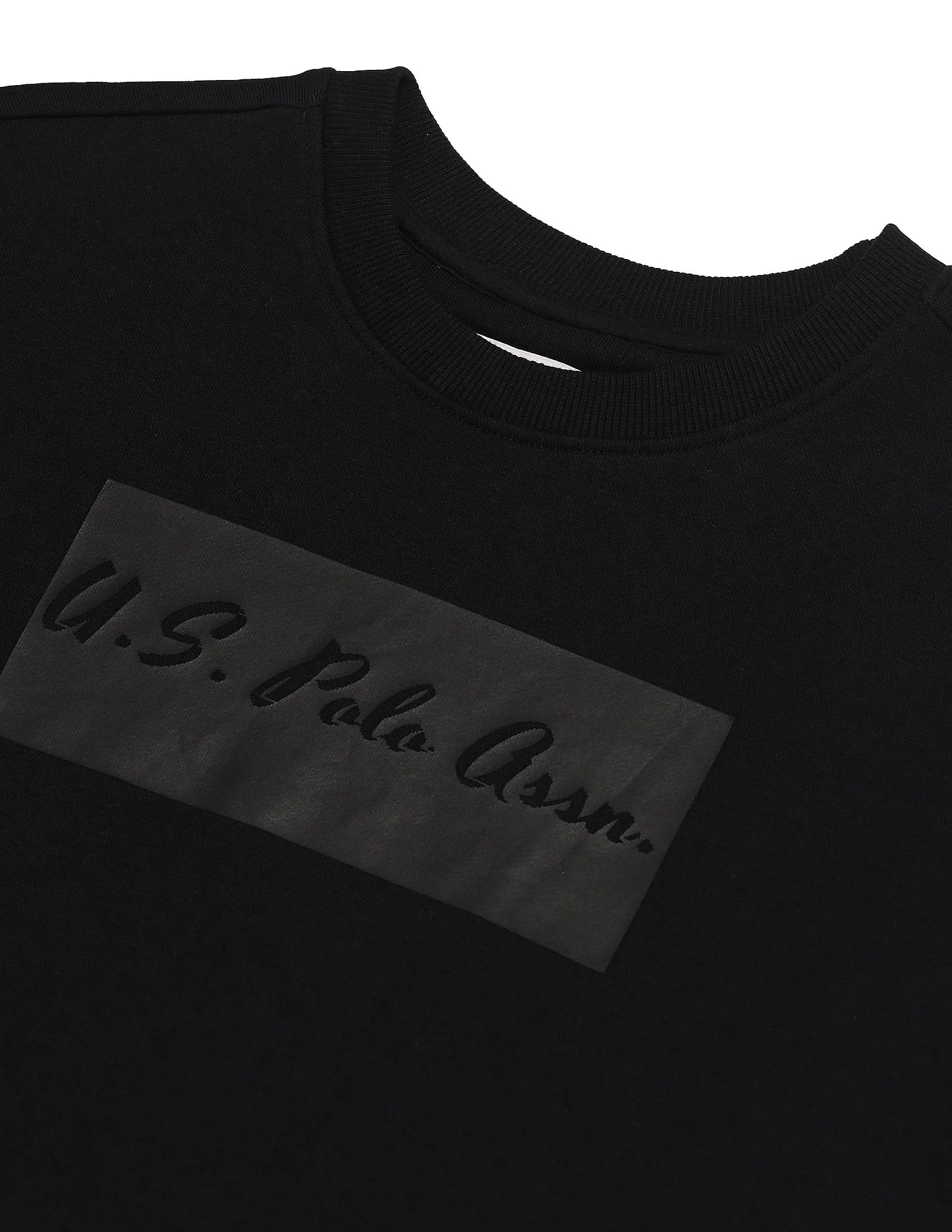 Crew Neck Tonal Graphic Print Sweatshirt - Image 8