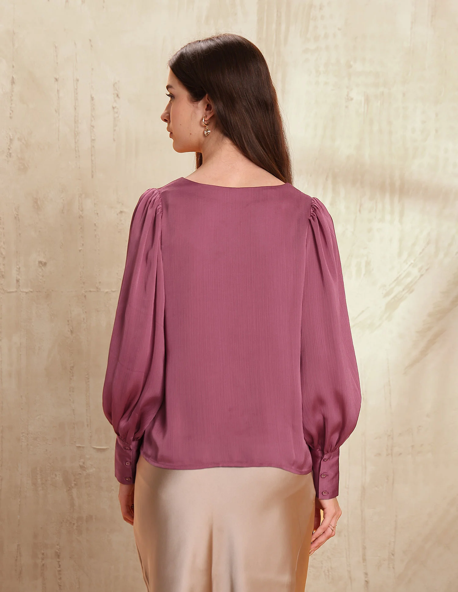 Crinkled Satin Top - Image 5