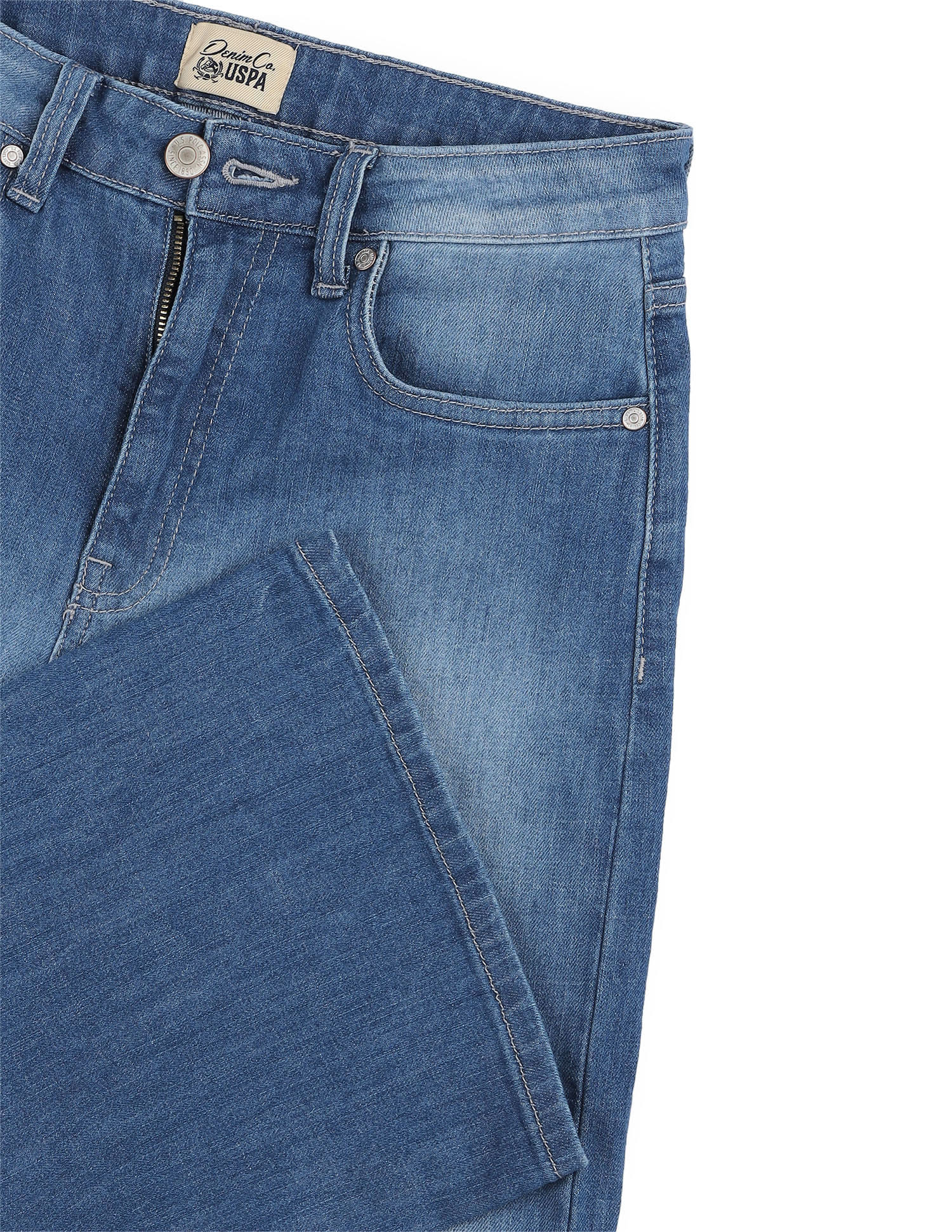 Cross Hatch Wide Leg Jeans - Image 2