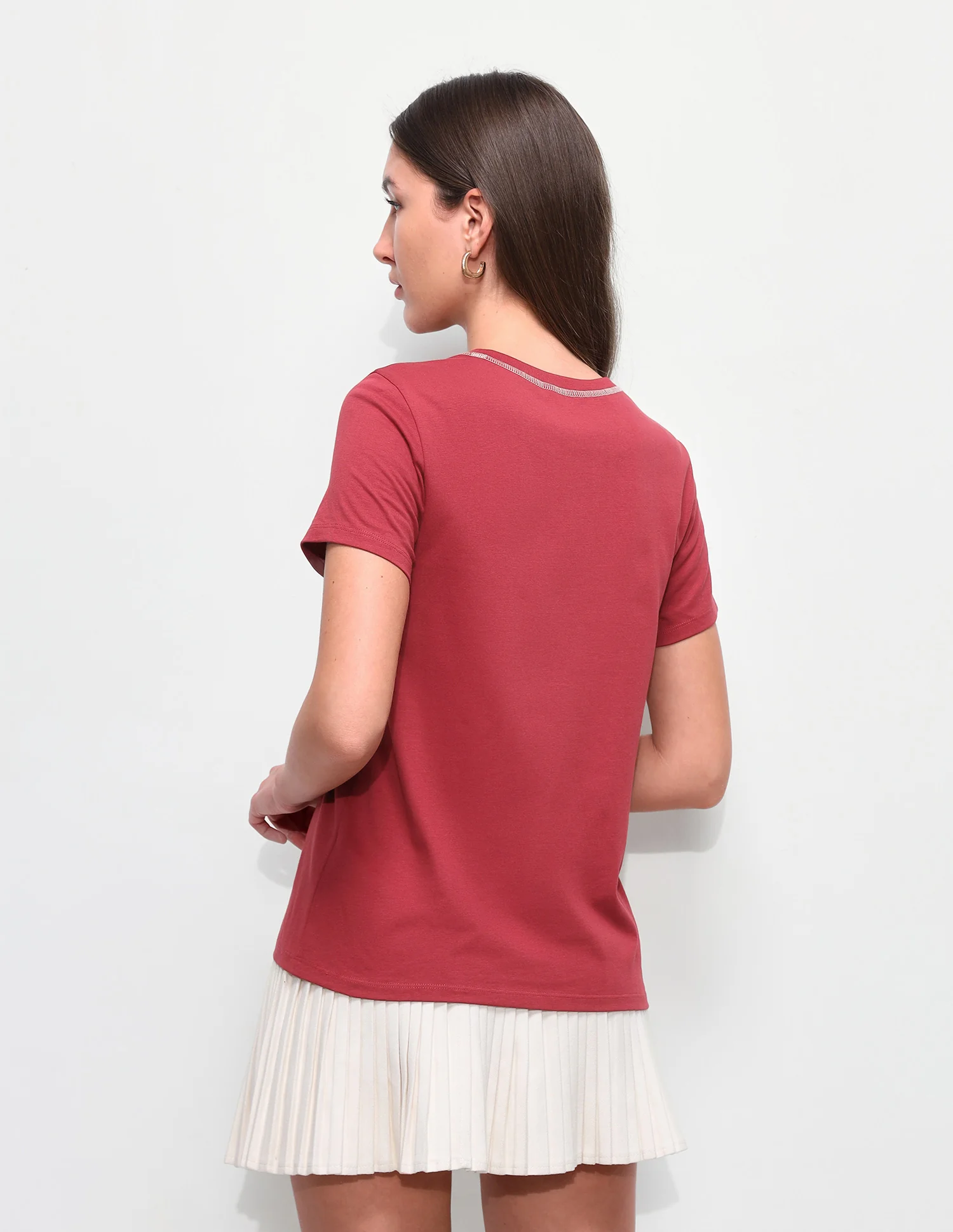 Digital Floral Printed Regular Fit T-Shirt - Image 5