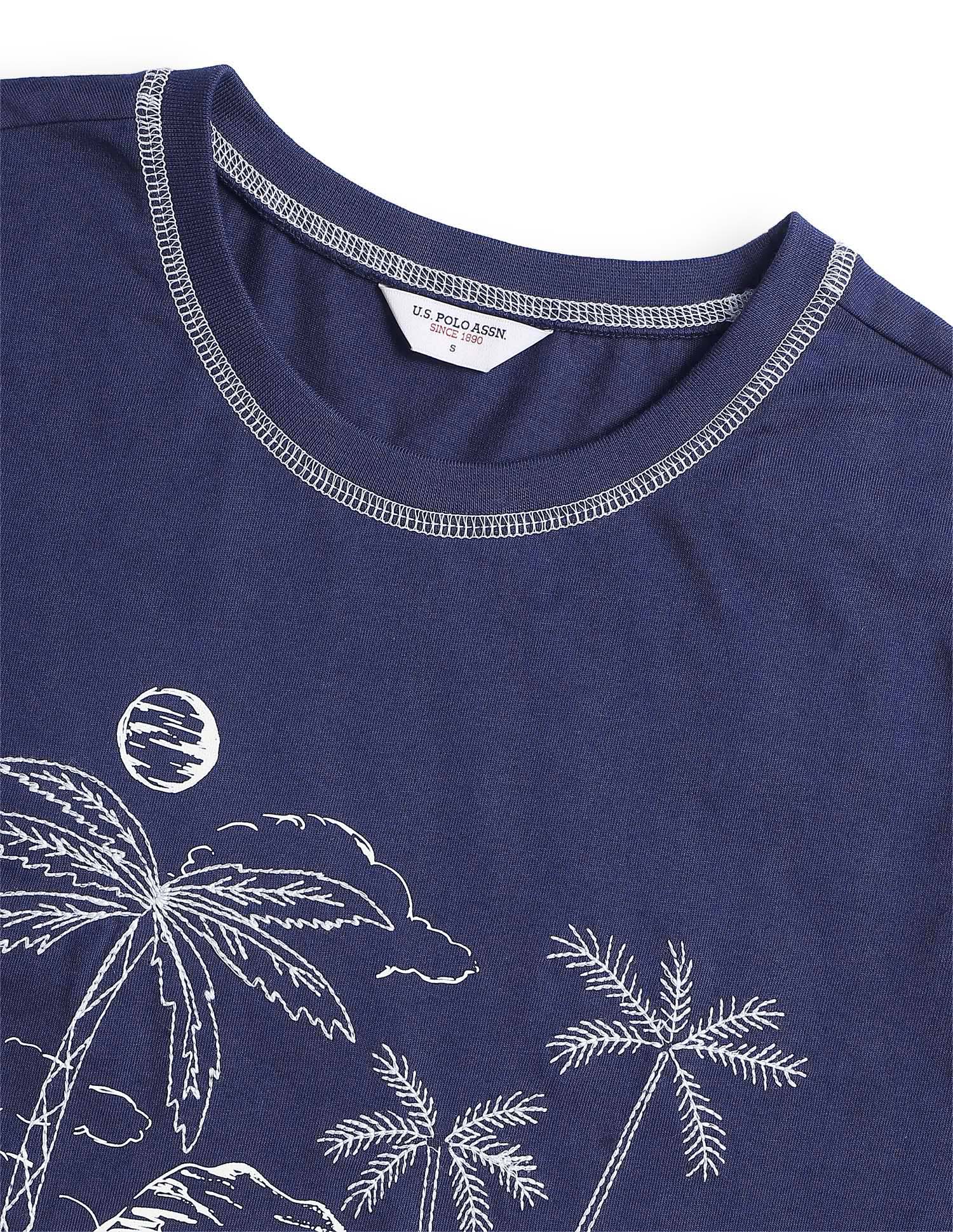 Digital Graphic Printed Regular Fit T-Shirt - Image 8