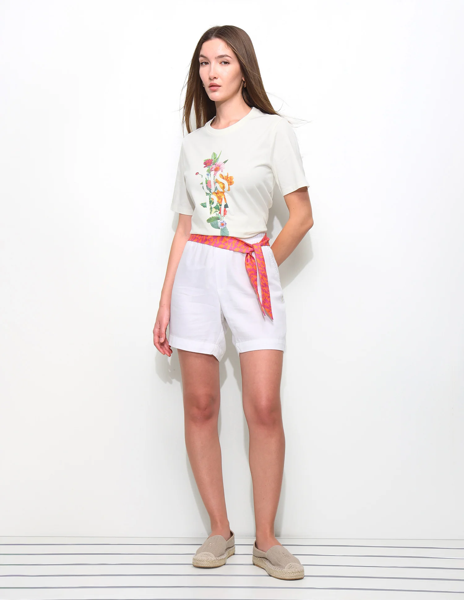Digital Hd Floral Printed Boxy Fit T-Shirt - Image 3