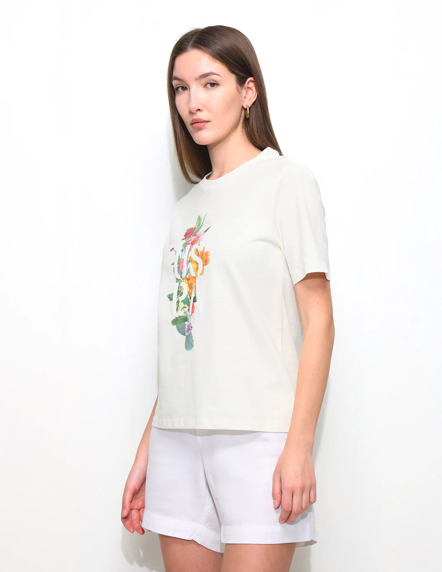 Digital Hd Floral Printed Boxy Fit T-Shirt - Image 4