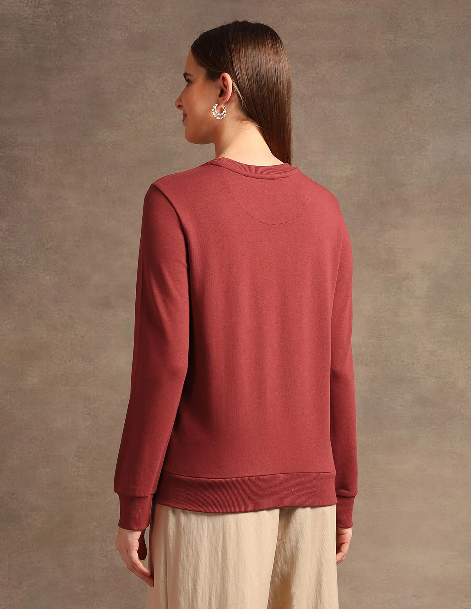 Drop Shoulder Appliqued Sweatshirt - Image 5