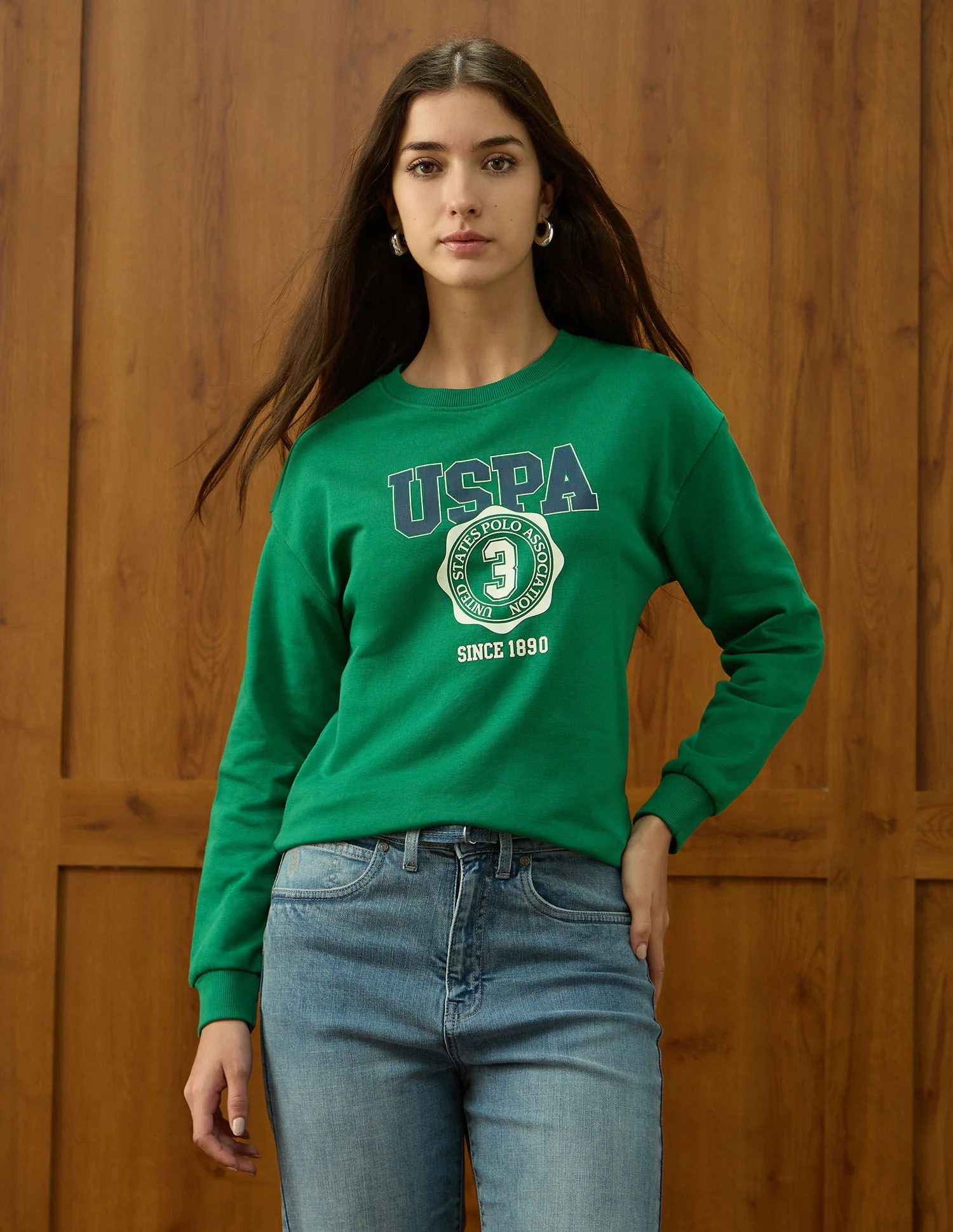 Drop Shoulder Brand Printed Sweatshirt - Image 6