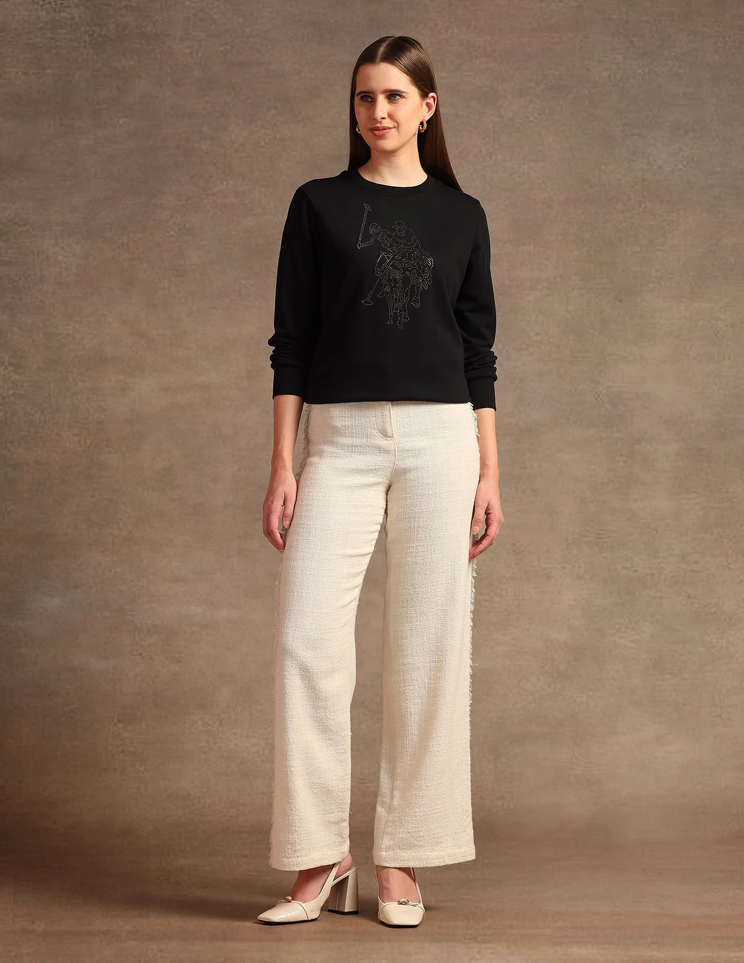 Drop Shoulder Embellished Sweatshirt - Image 3