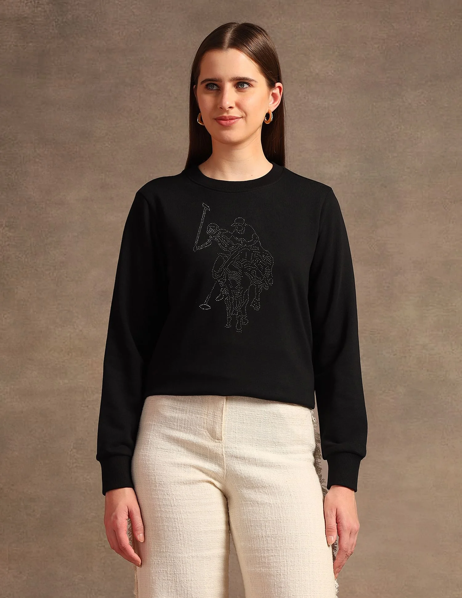 Drop Shoulder Embellished Sweatshirt - Image 6
