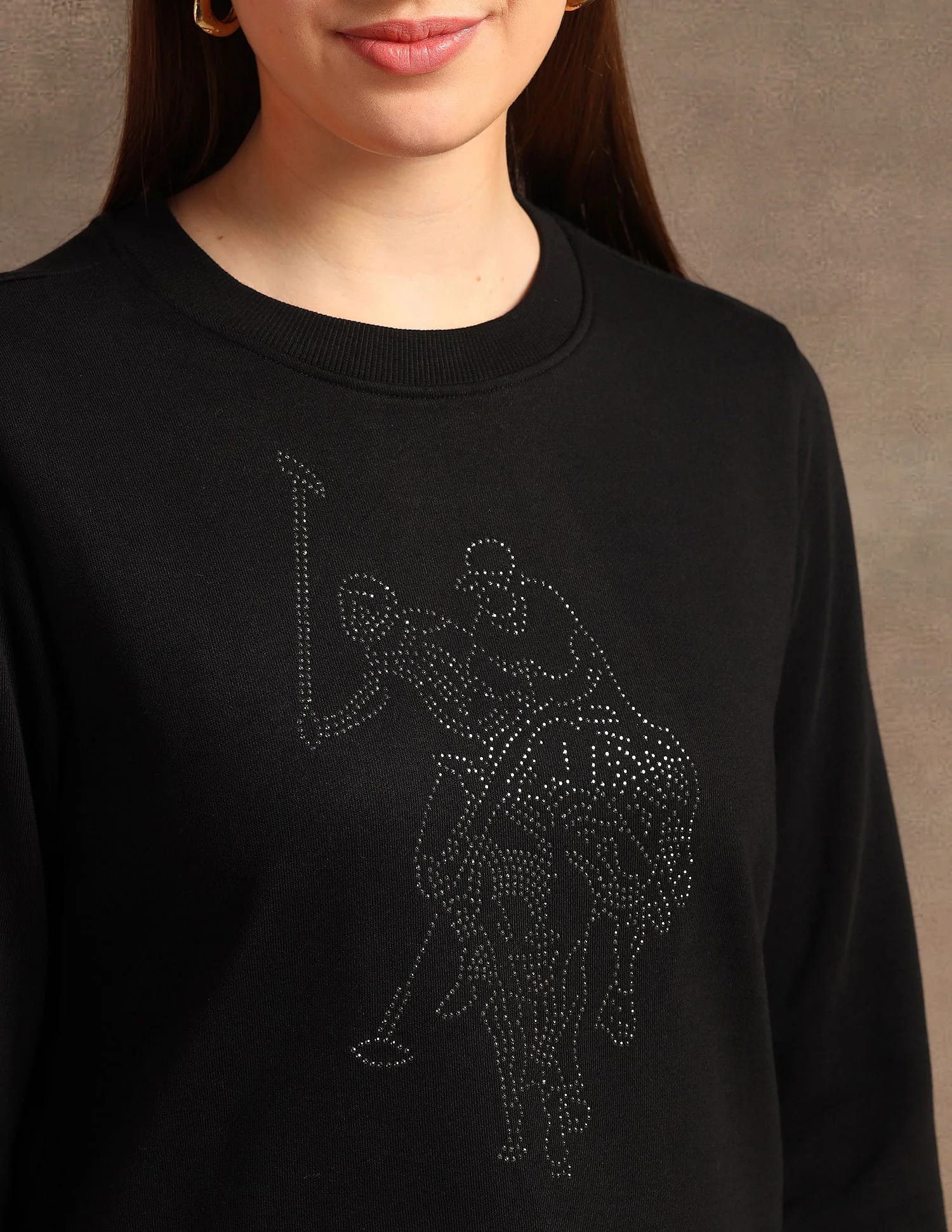 Drop Shoulder Embellished Sweatshirt - Image 7