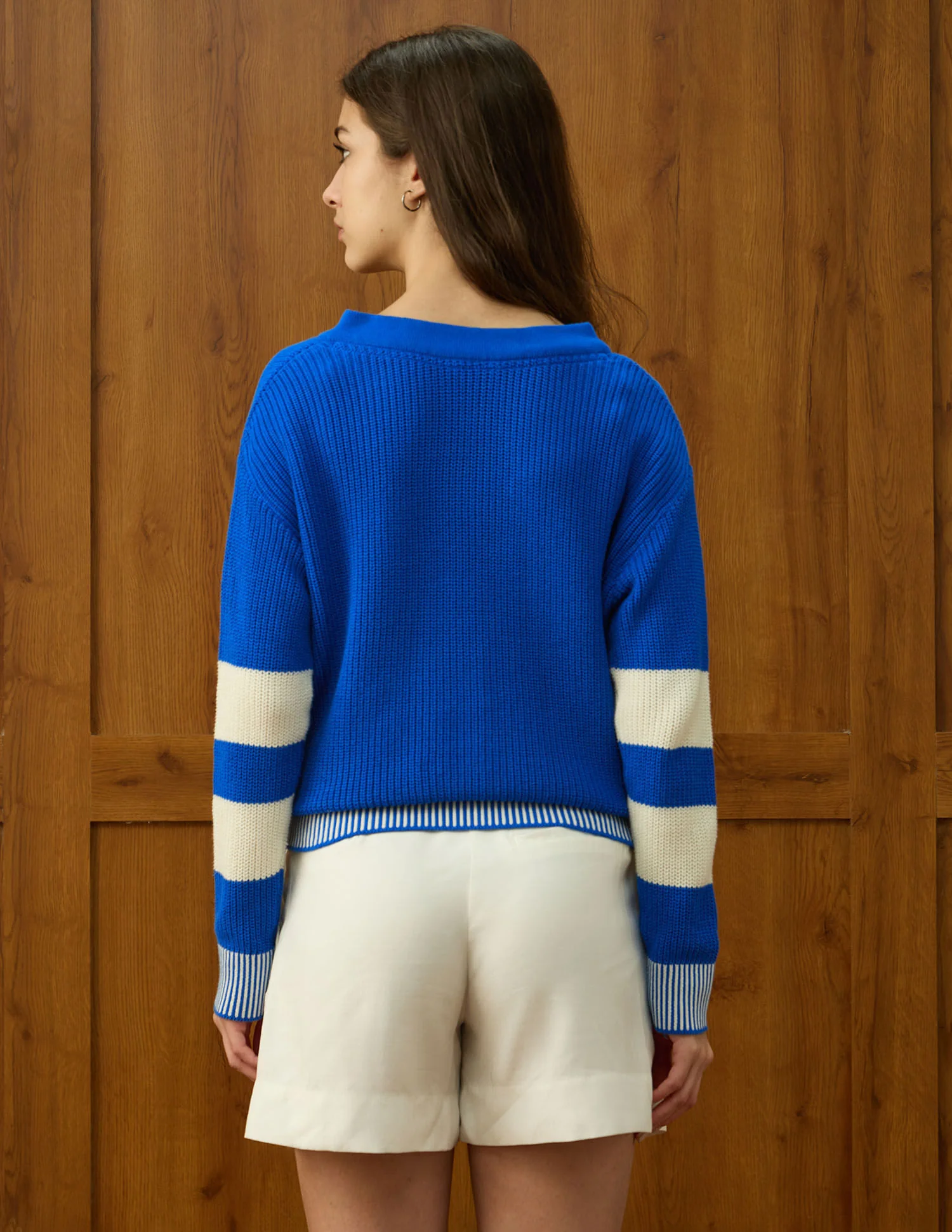 Drop Shoulder Fit Solid Sweater - Image 5