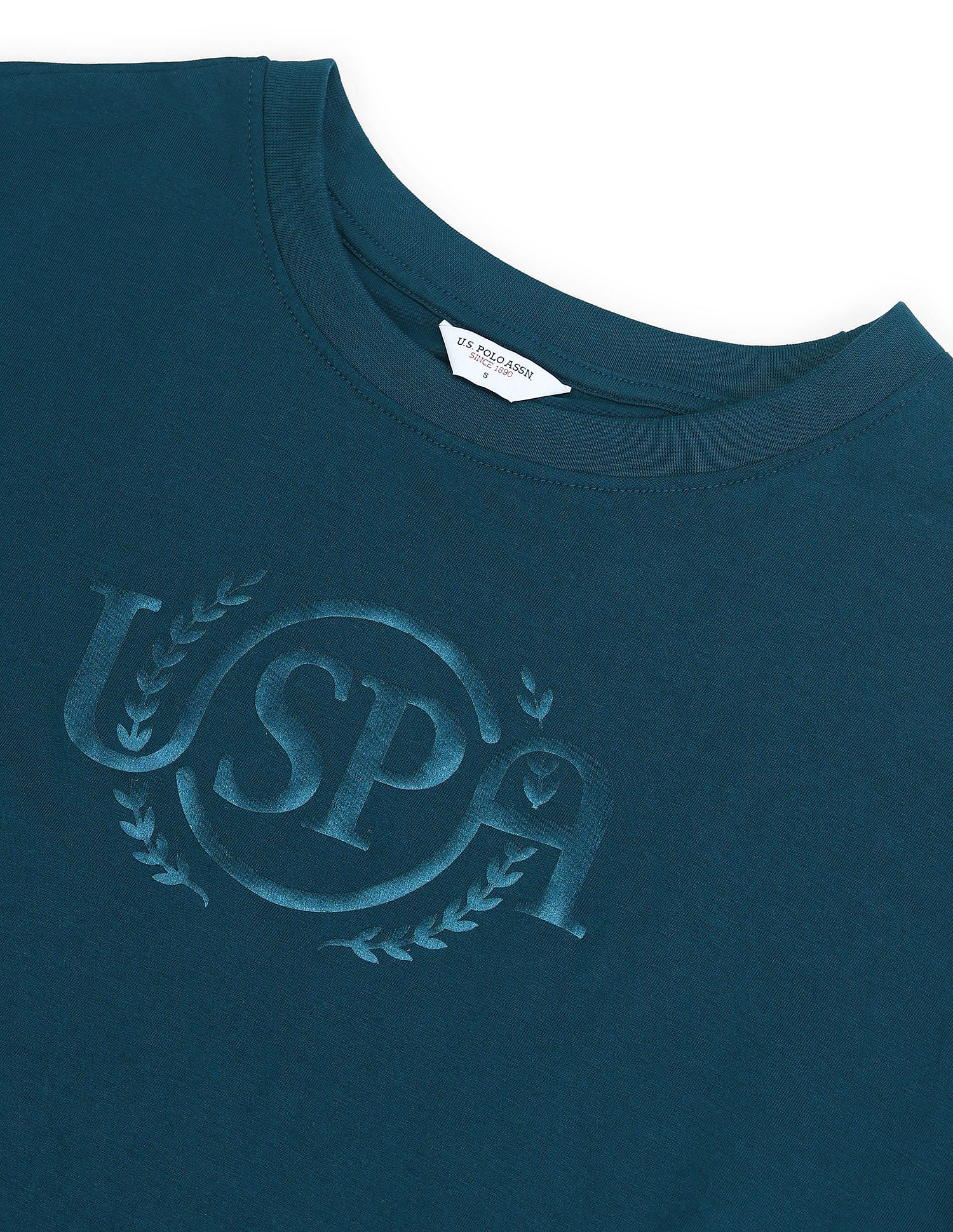 Drop Shoulder Satin Flock T-Shirt - Image 8
